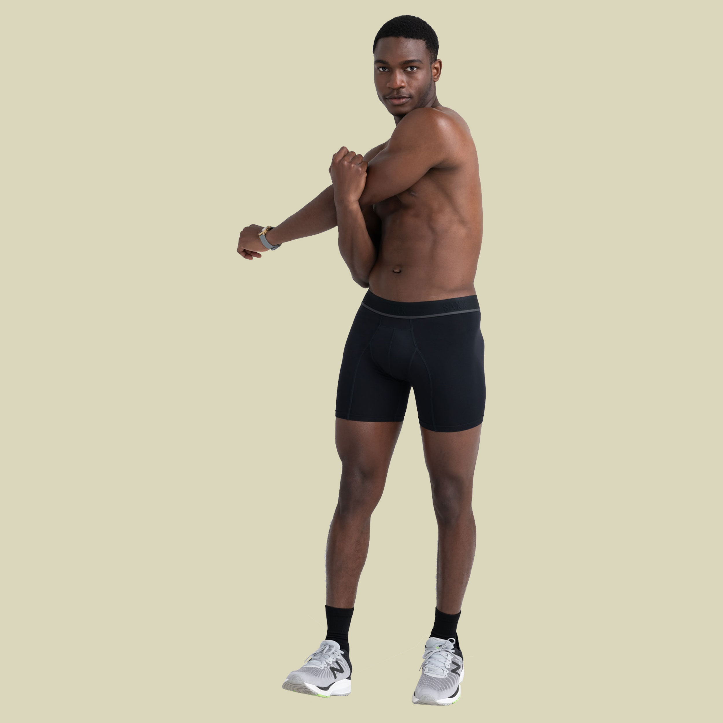 Kinetic Light-Compression Mesh Boxer Brief Men Größe L  Farbe blackout