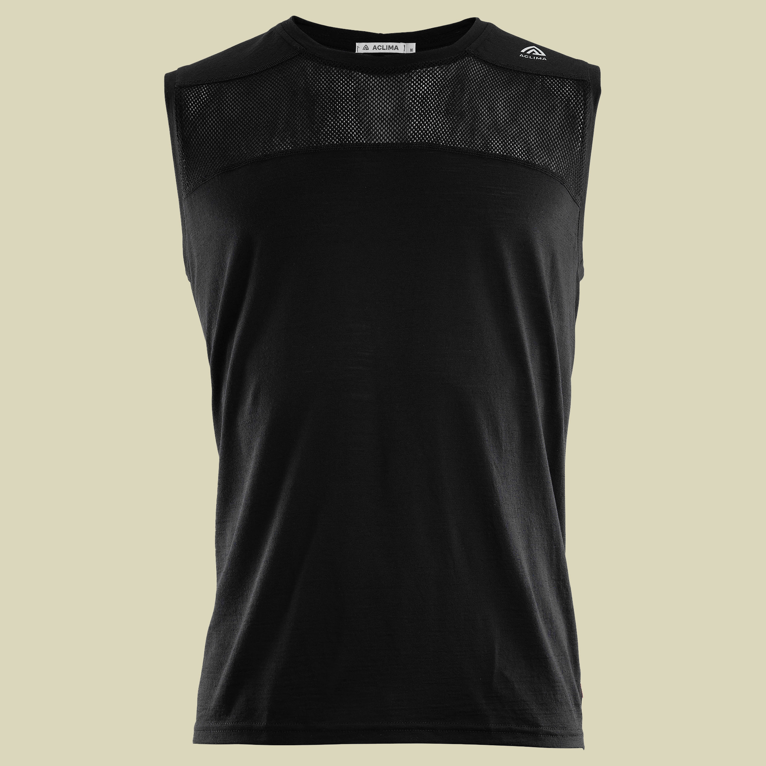 LightWool Sports Singlet Men Größe XXL Farbe jet black