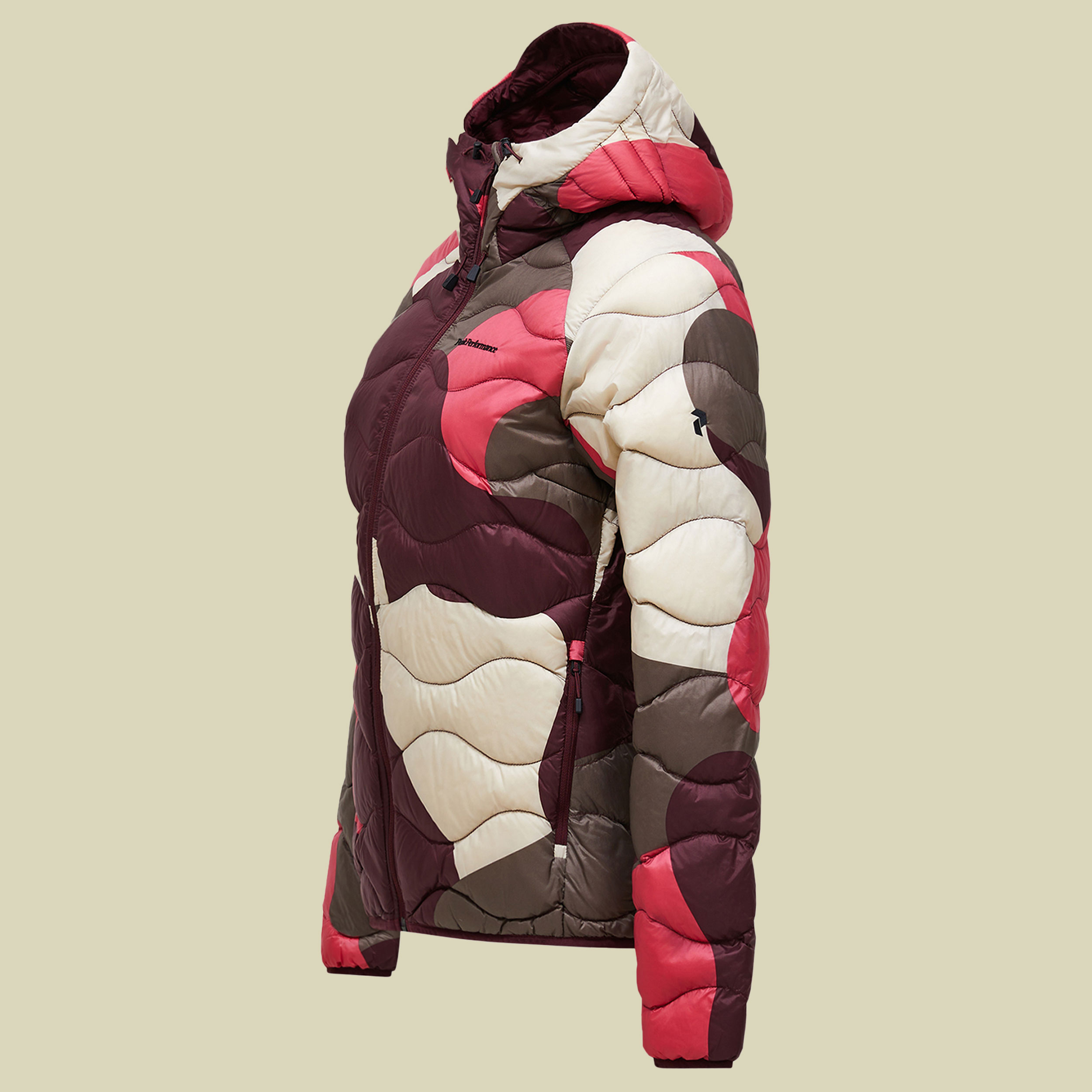 AOP Helium Down Hood Jacket Women XS mehrfarbig - snowbank