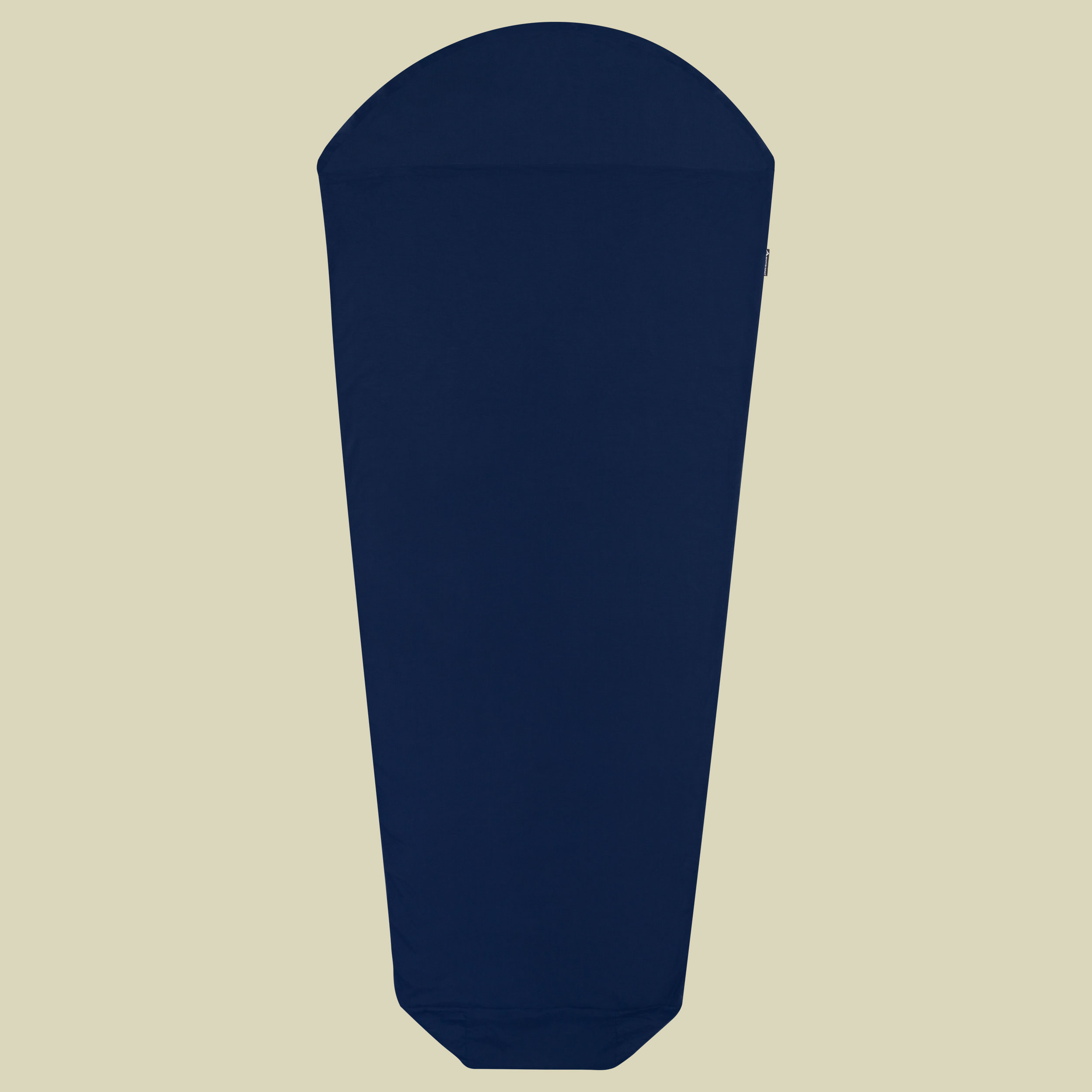 Premium Cotton Travel Liner - Mummy with Hood Länge 210 cm Farbe navy blue