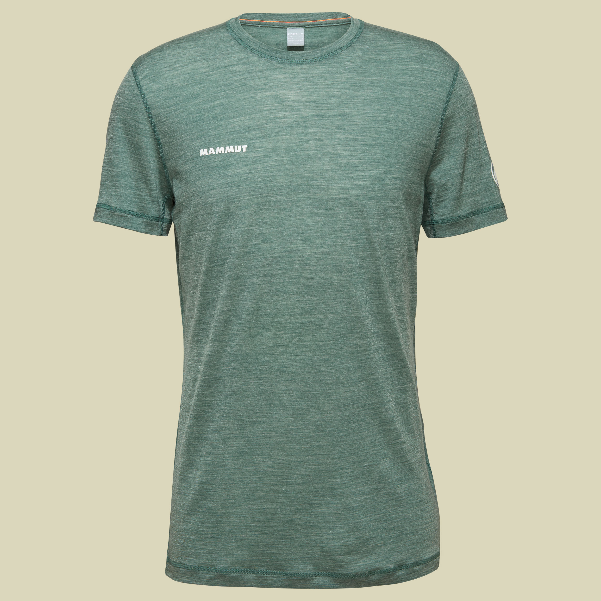 Tree Wool FL T-Shirt Men L grün - dark jade melange