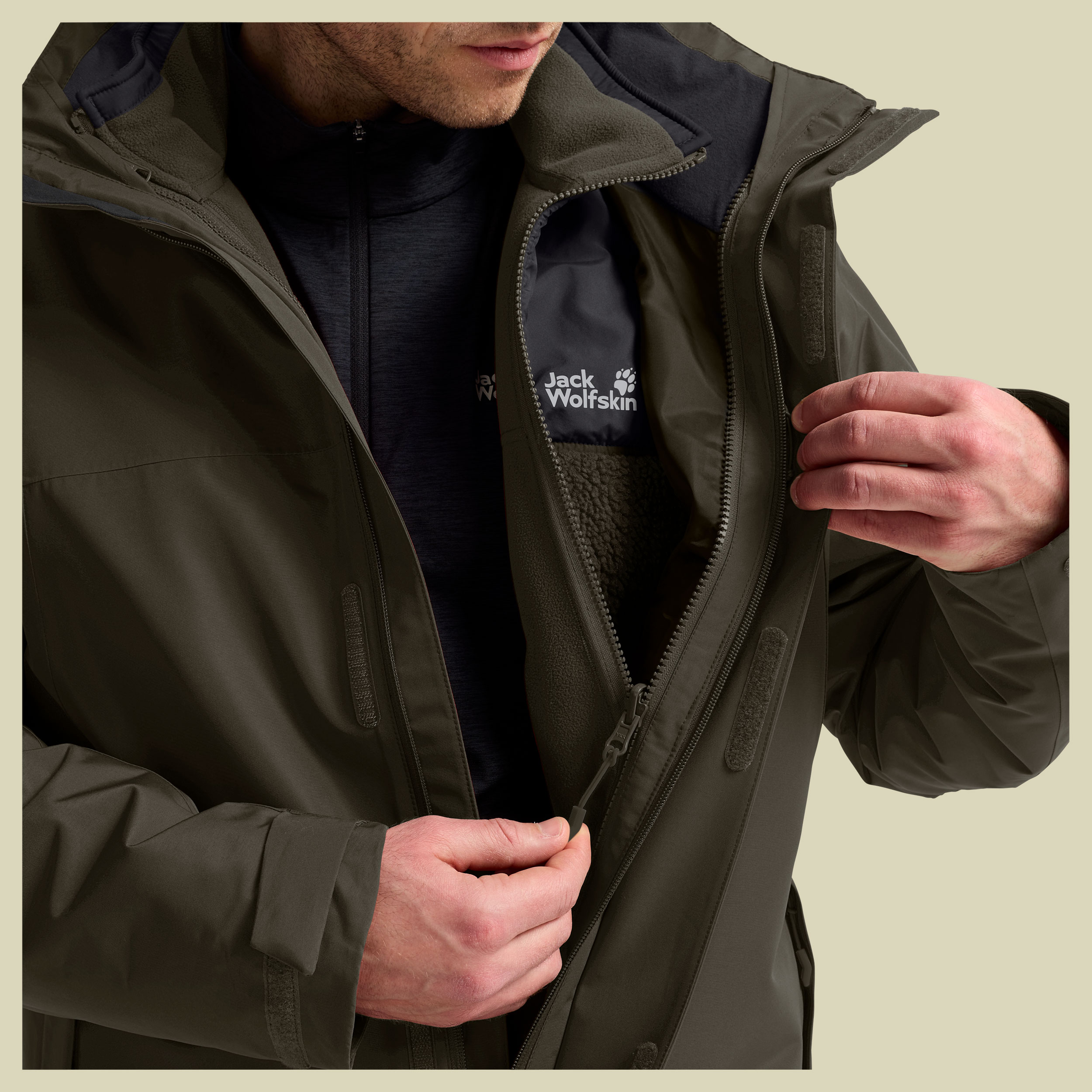 Stonelite 3in1 Jacket Men XXXL grün - obsidian moss