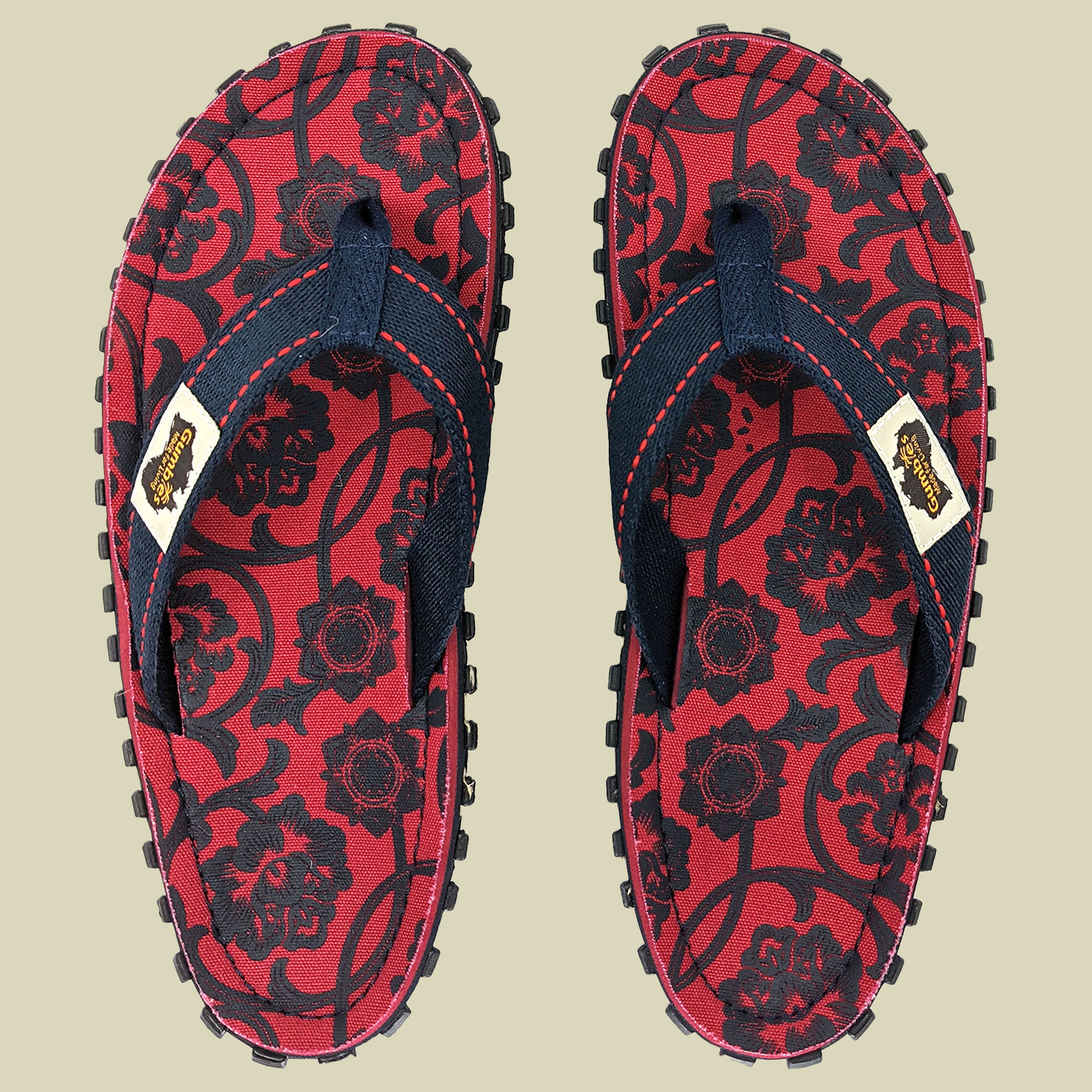 Original Islander mehrfarbig rot blau rose UK 8 - Farbe red & blue rose