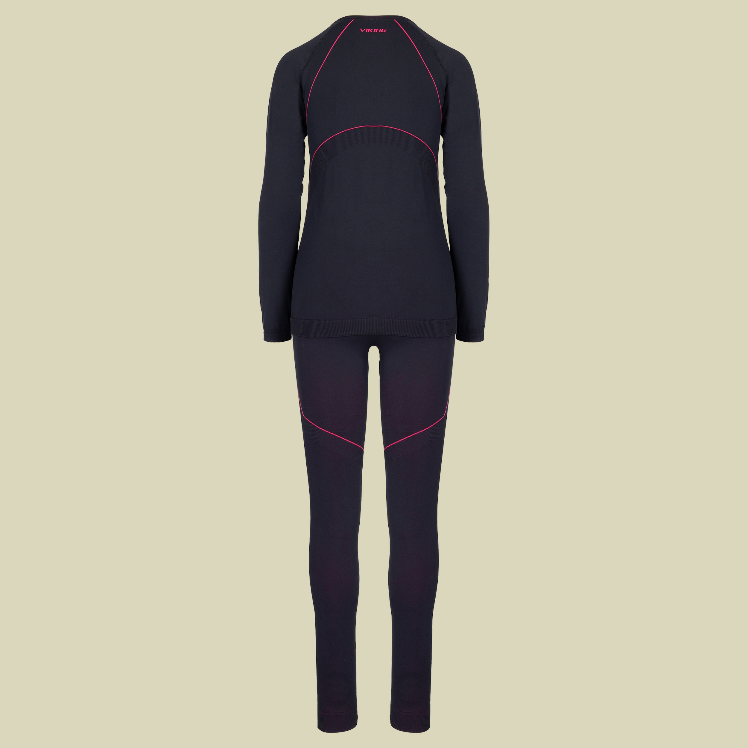 Base Layer Viking Paras Lady Set XL schwarz - black/pink