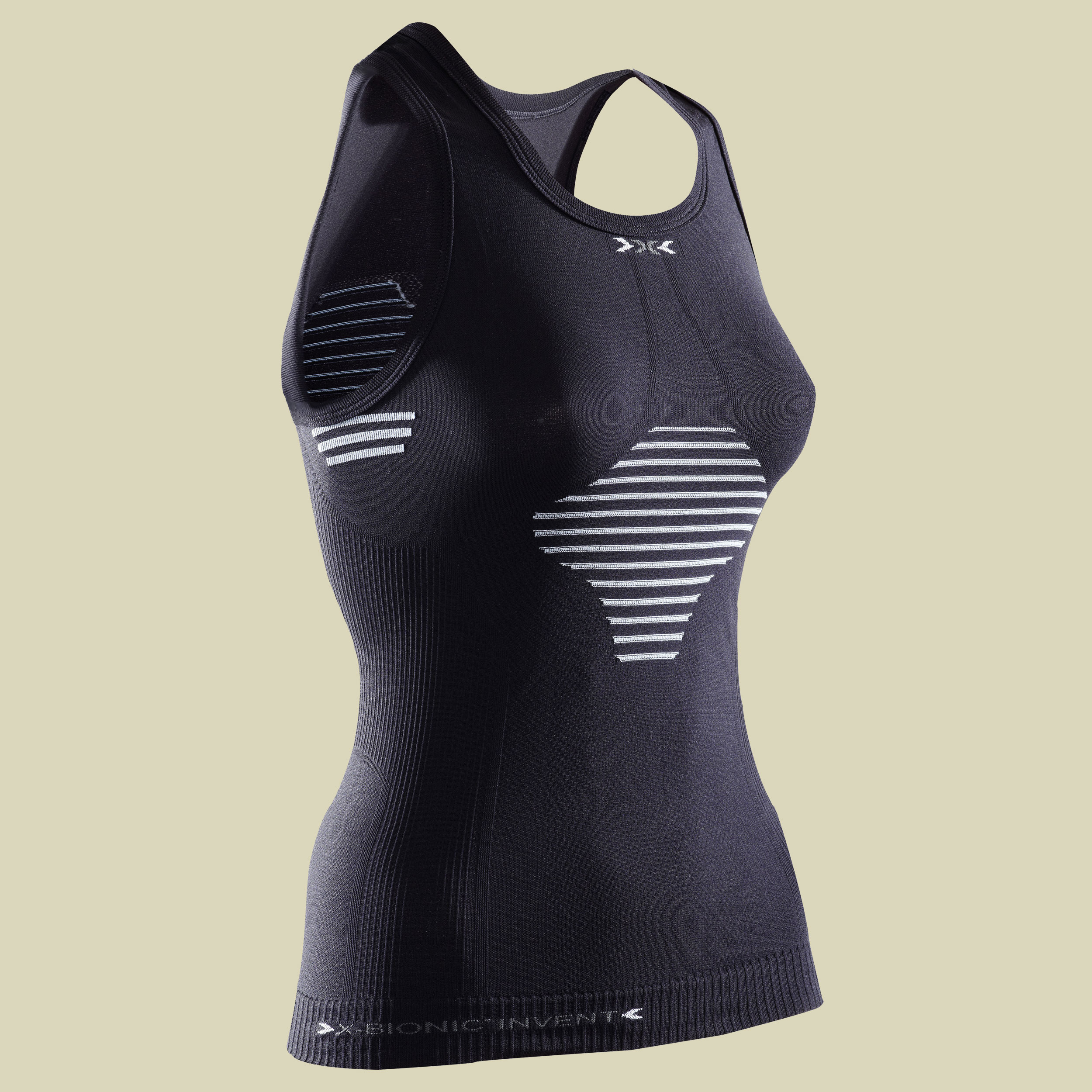 X-Bionic Lady Invent Light UW Singlet Größe XS Farbe black-anthracite