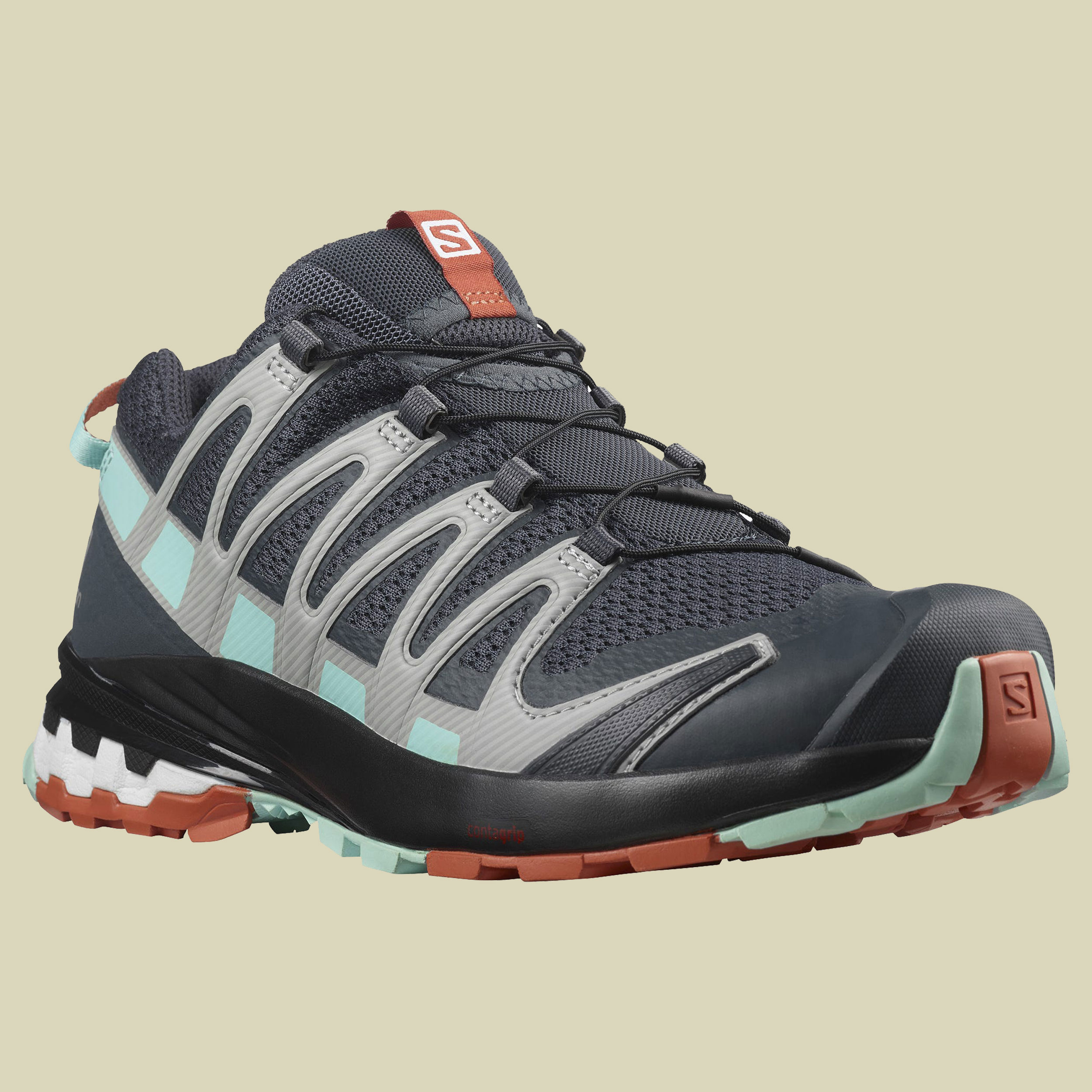 XA Pro 3D V8 Women Größe UK 6,5 Farbe ebony/yucca/mecca orange