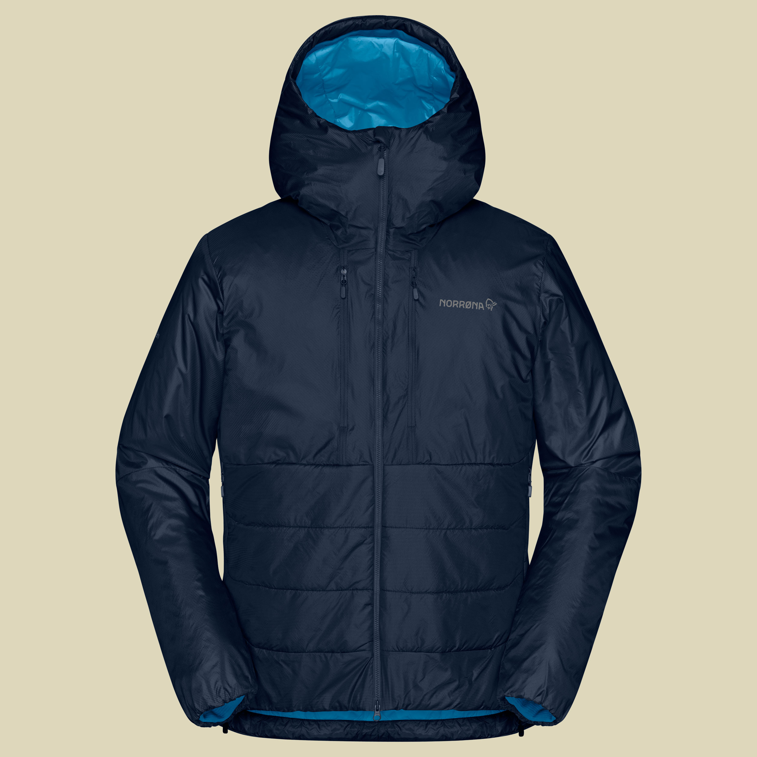 Trollveggen Primaloft100 Zip Hood Men Größe XL Farbe indigo night