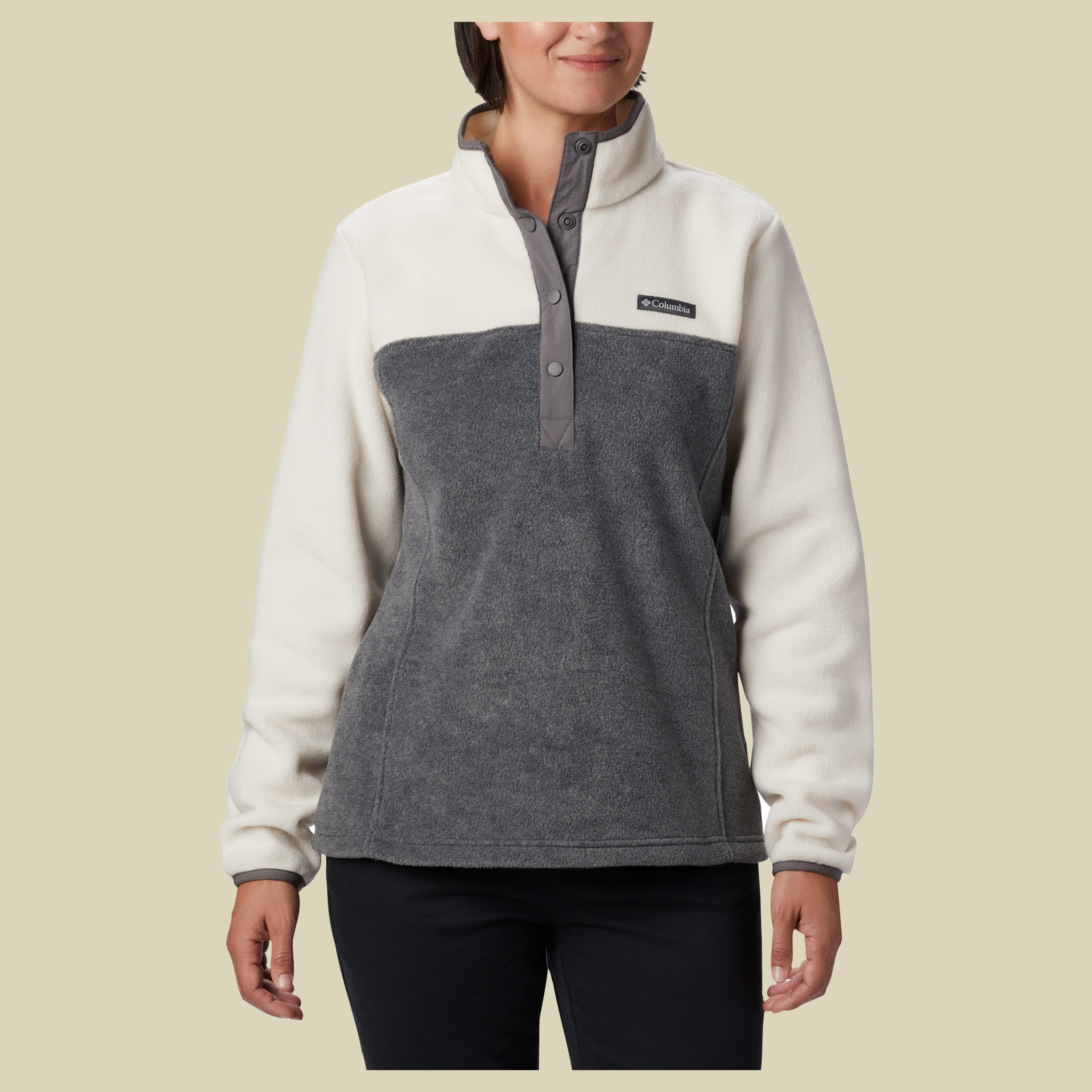 Benton Springs Half Snap Women Größe XL Farbe city grey heather