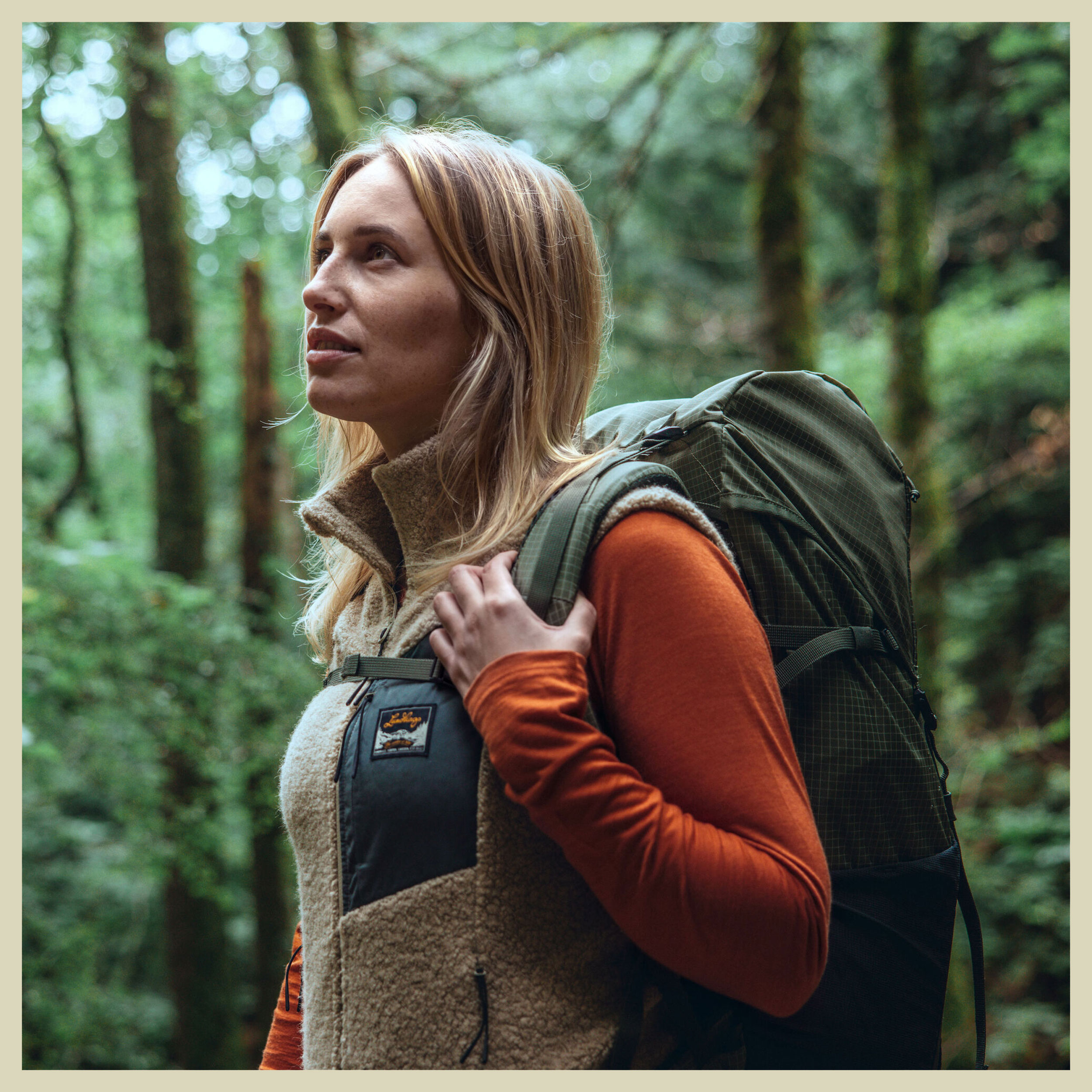 Flok Wool Pile Vest Women Größe S Farbe sand