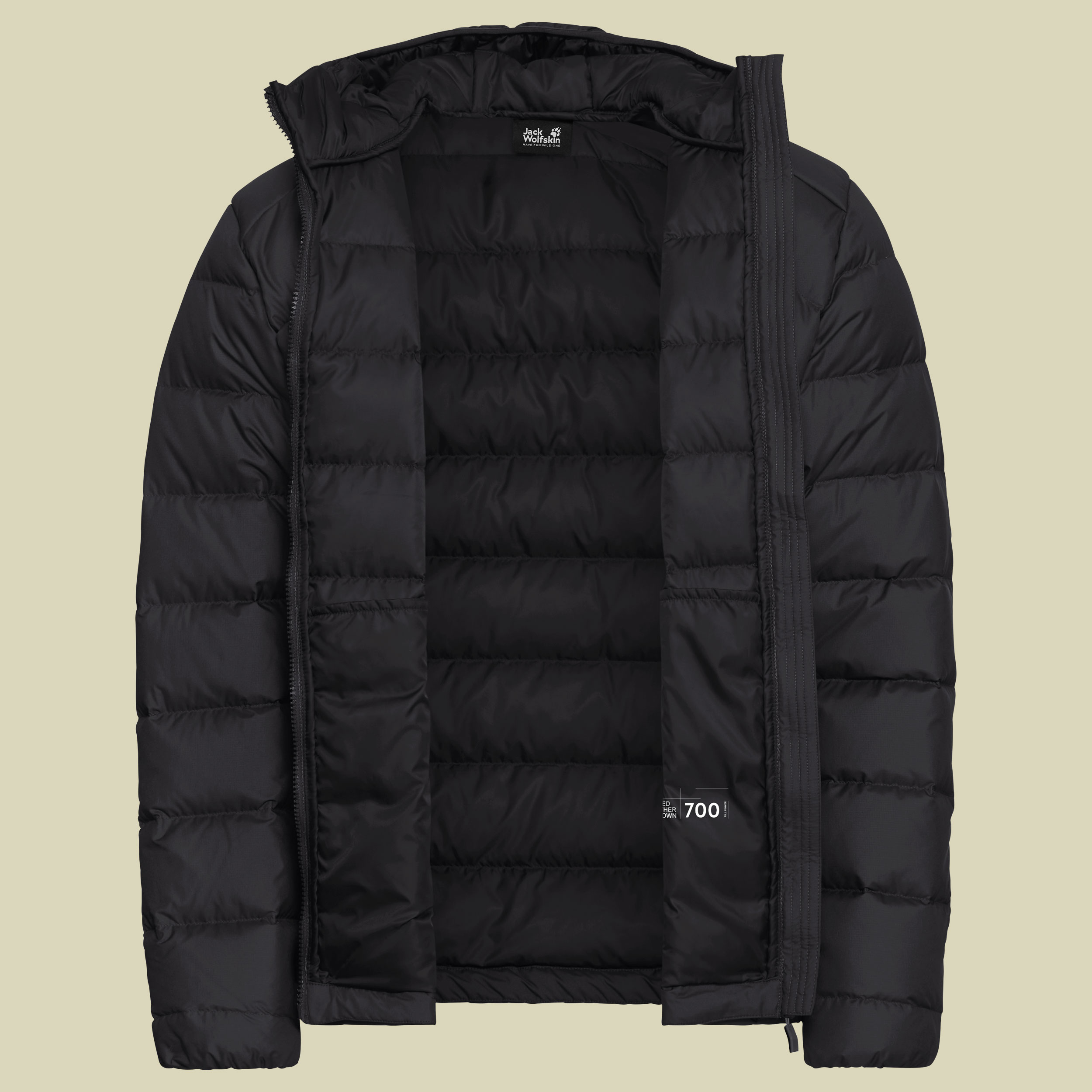 Wild Pass Down Hoody Men RDS XXXL schwarz - black