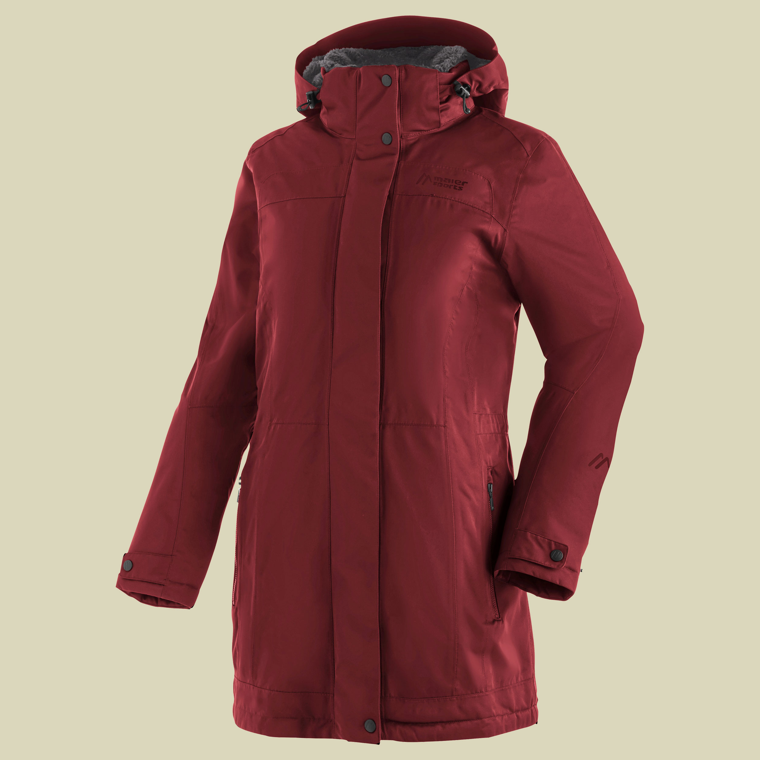 Maier sports Lisa 2.1 Mantel Women rot 46 - sun dried tomato