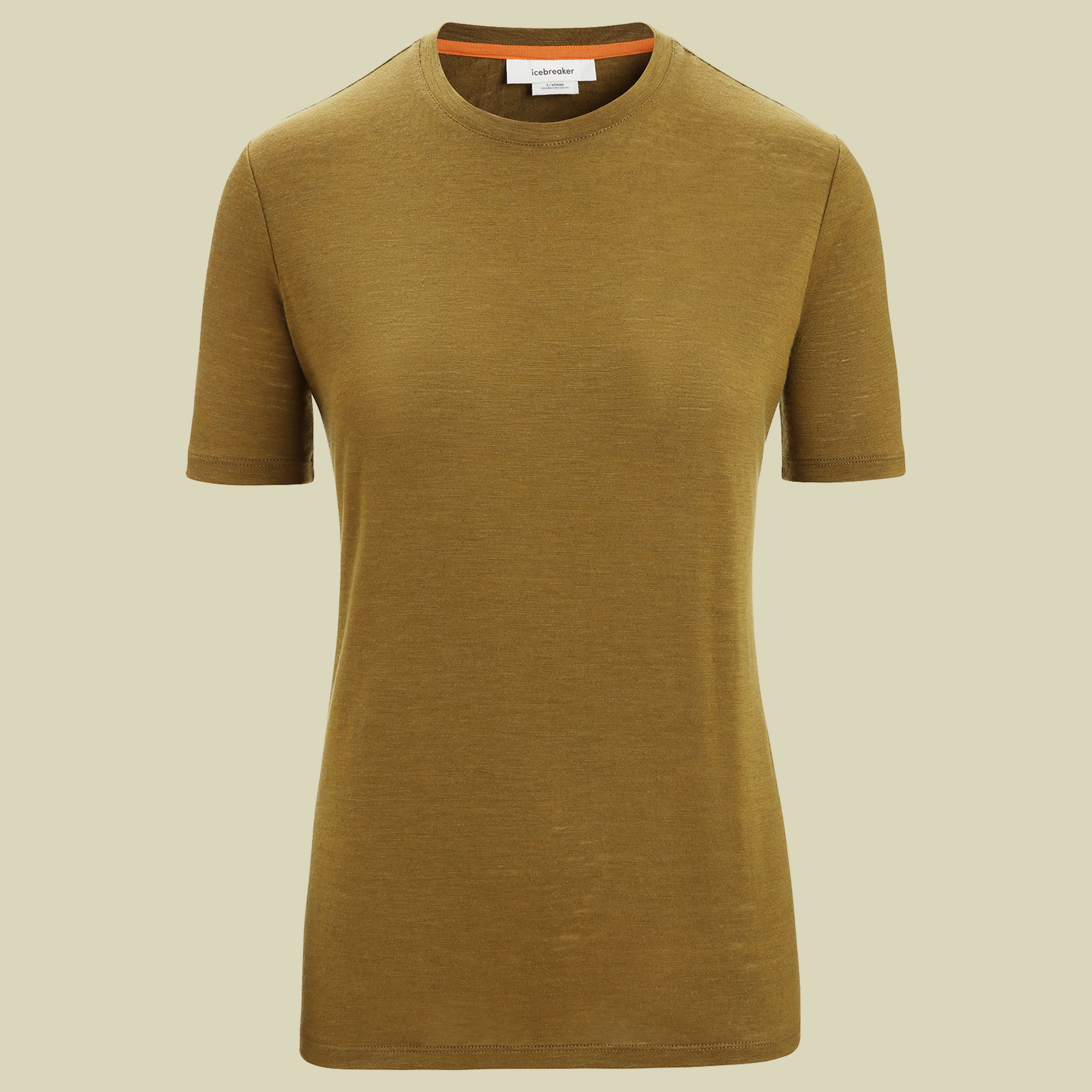 Merino Linen SS Tee Women Größe XS Farbe algae