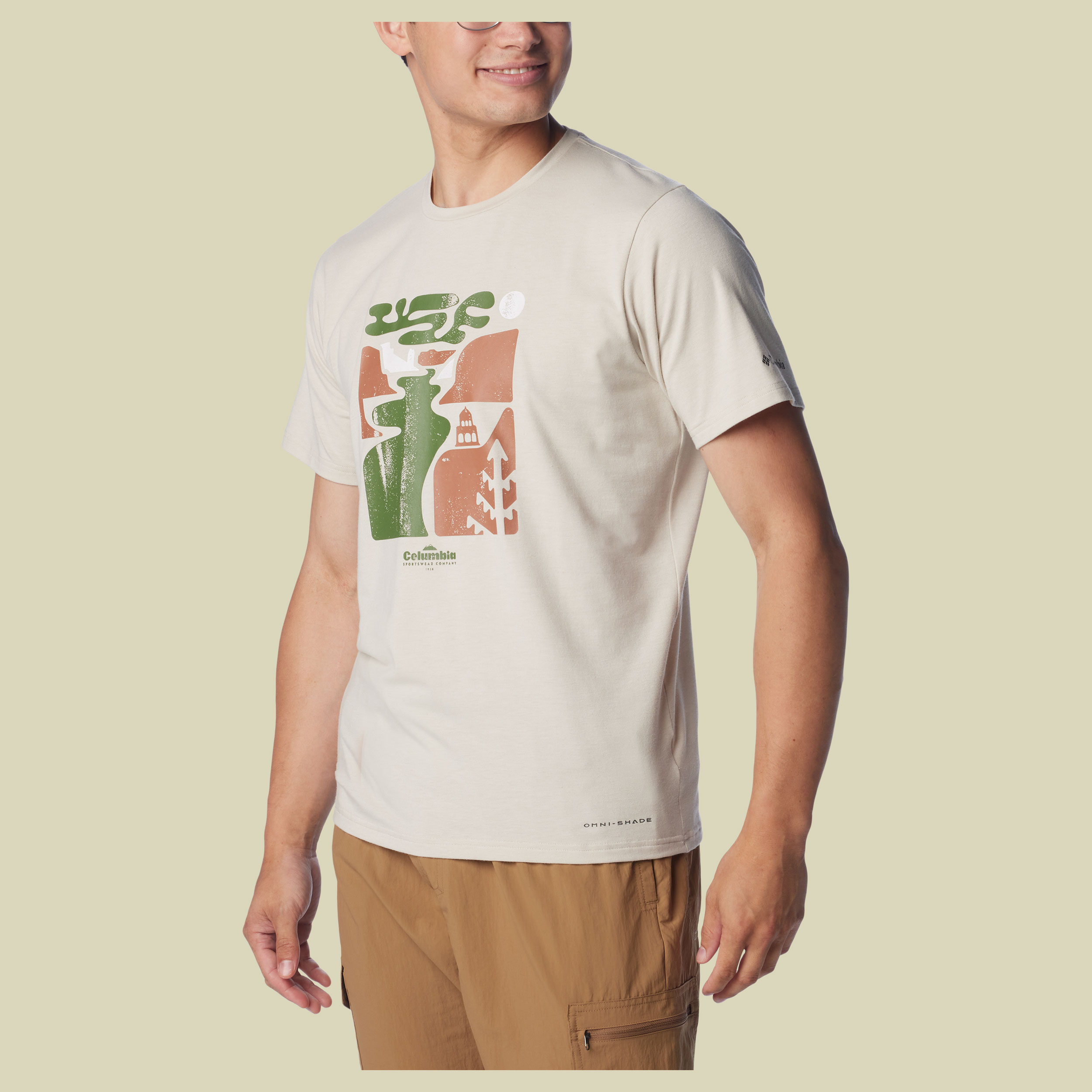 Sun Trek Short Sleeve Graphic Tee Men Größe XL Farbe dark stone