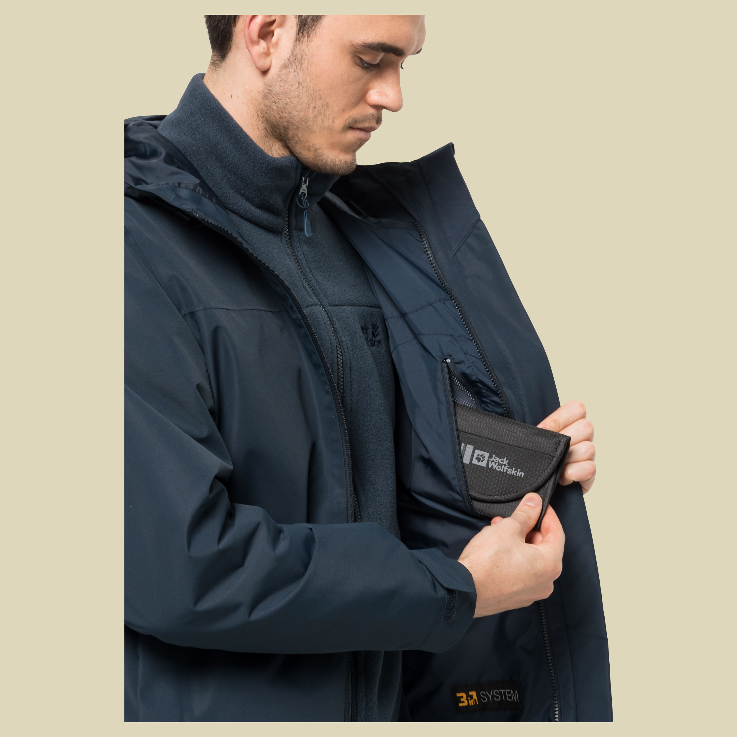 Taubenberg 3in1 Jacket Men Größe XL Farbe night blue Taubenberg 3in1 Jacket Men Größe XL Farbe night blue