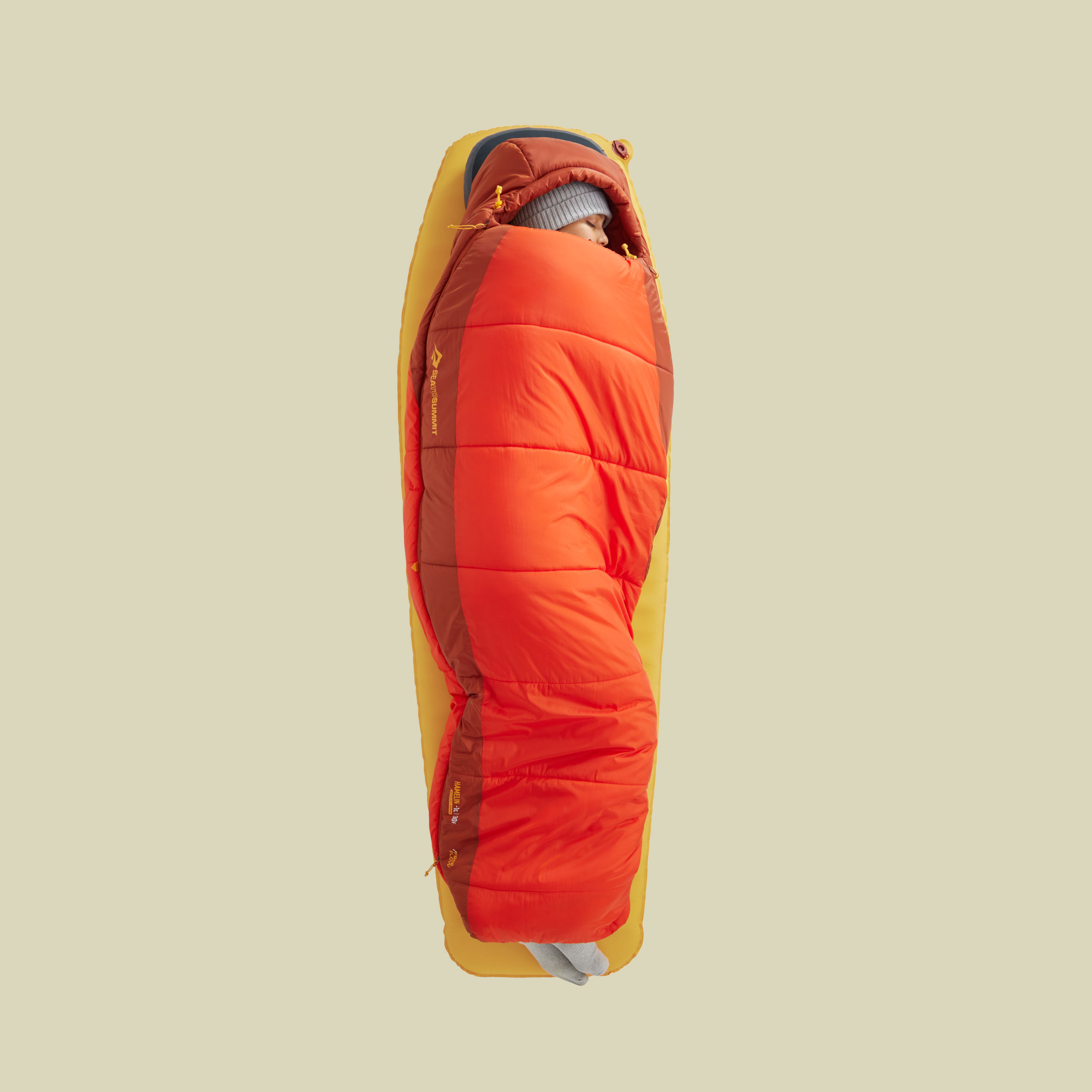 Hamelin Synthetic Sleeping Bag -9 C rot regular 185 cm - Farbe picante