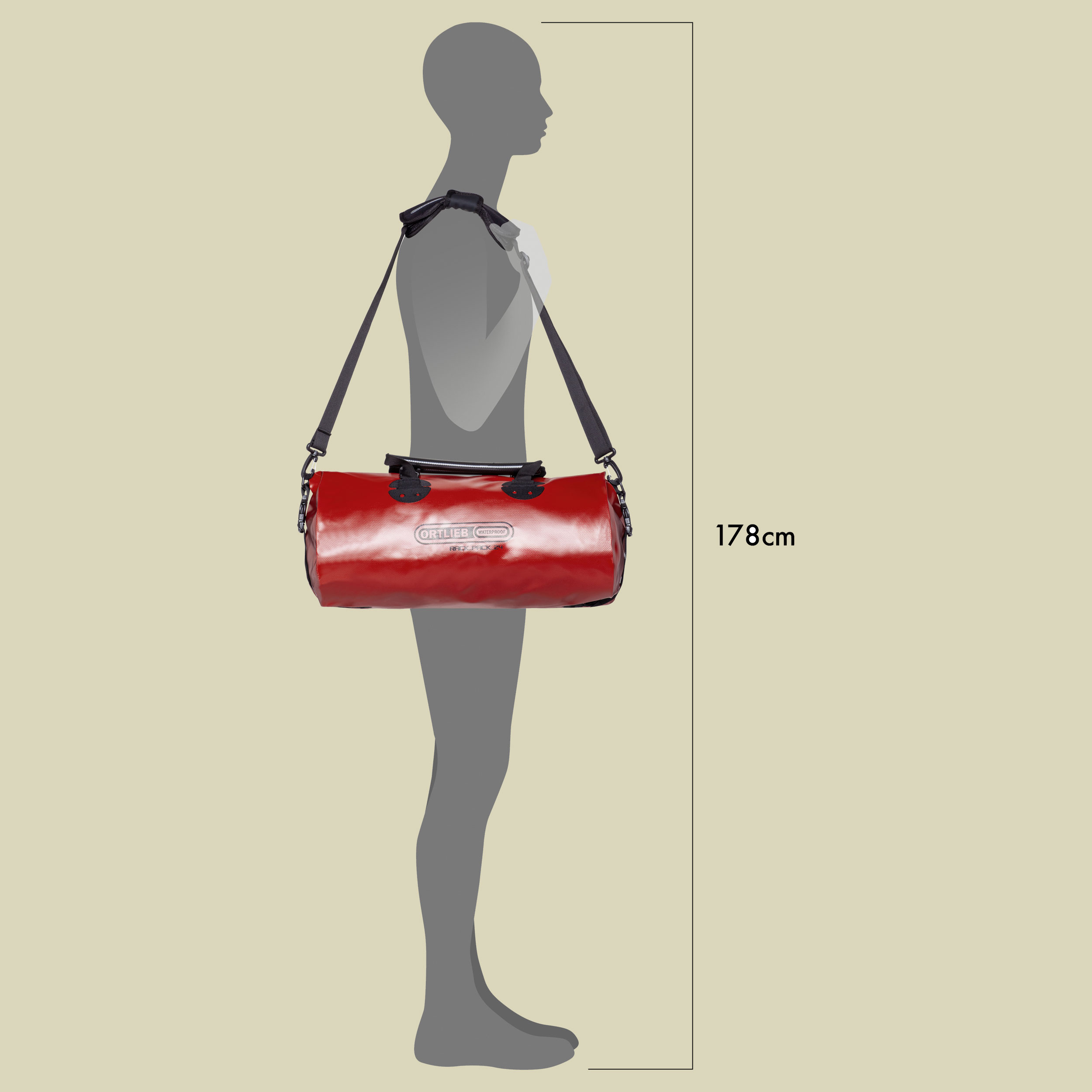 Rack-Pack Größe S (24L) Farbe red