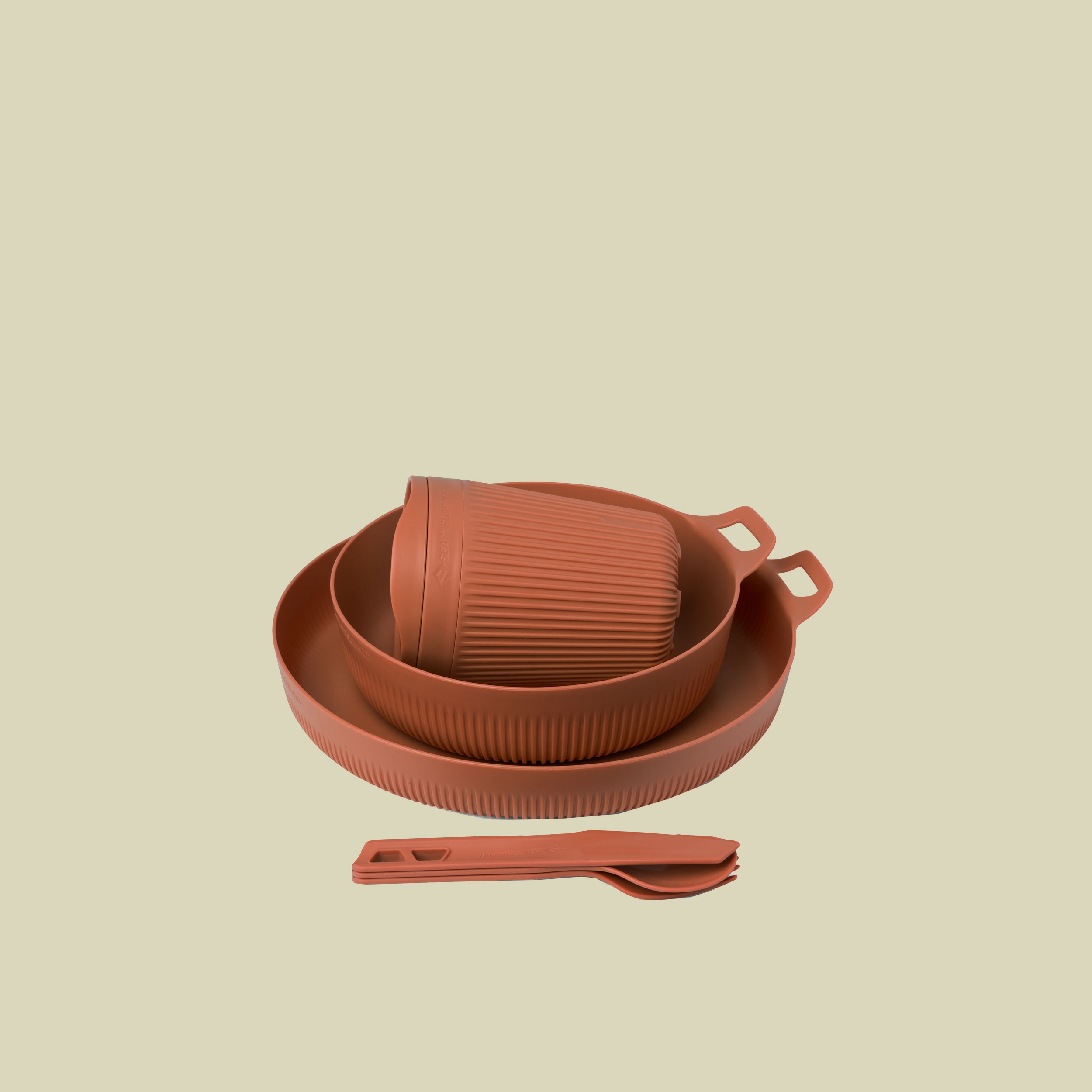 Horizon Dinnerware Set 6-teilig rot 3-teilig - Farbe bombay