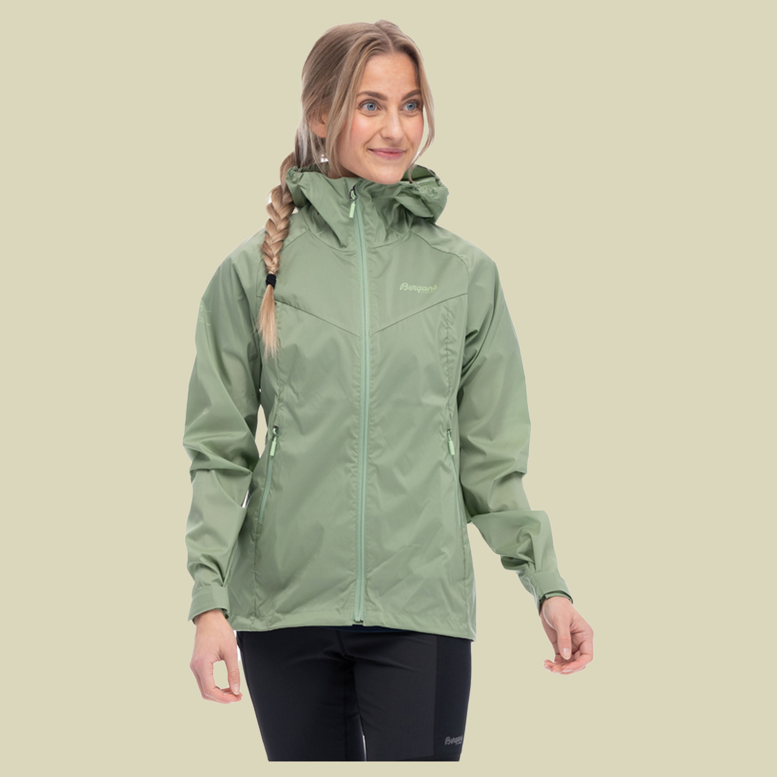 Skar Light Windbreaker Jacket Women Größe XS Farbe jade green