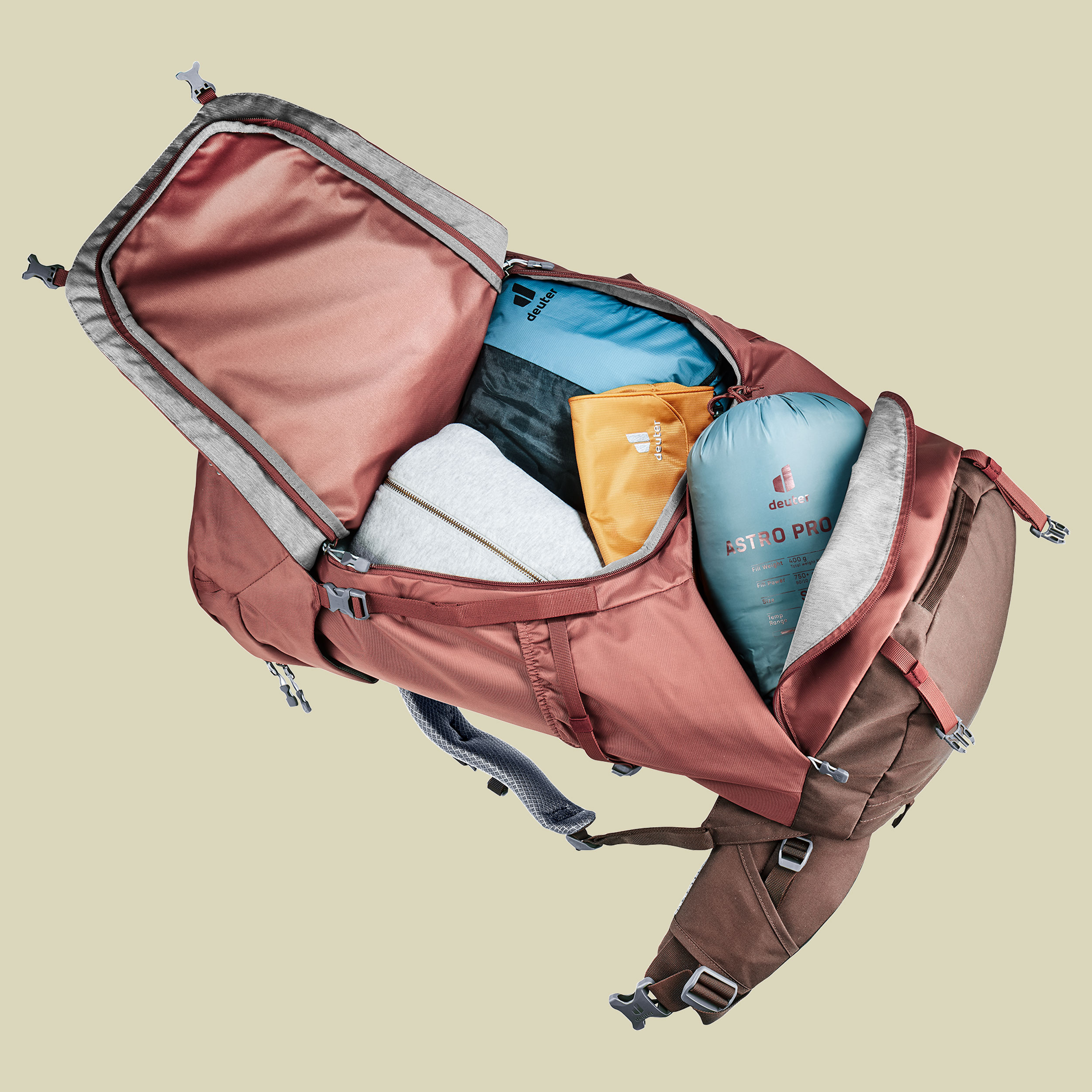 Voyager 60+10 SL Women 60+10 L rosa - caspia-raisin