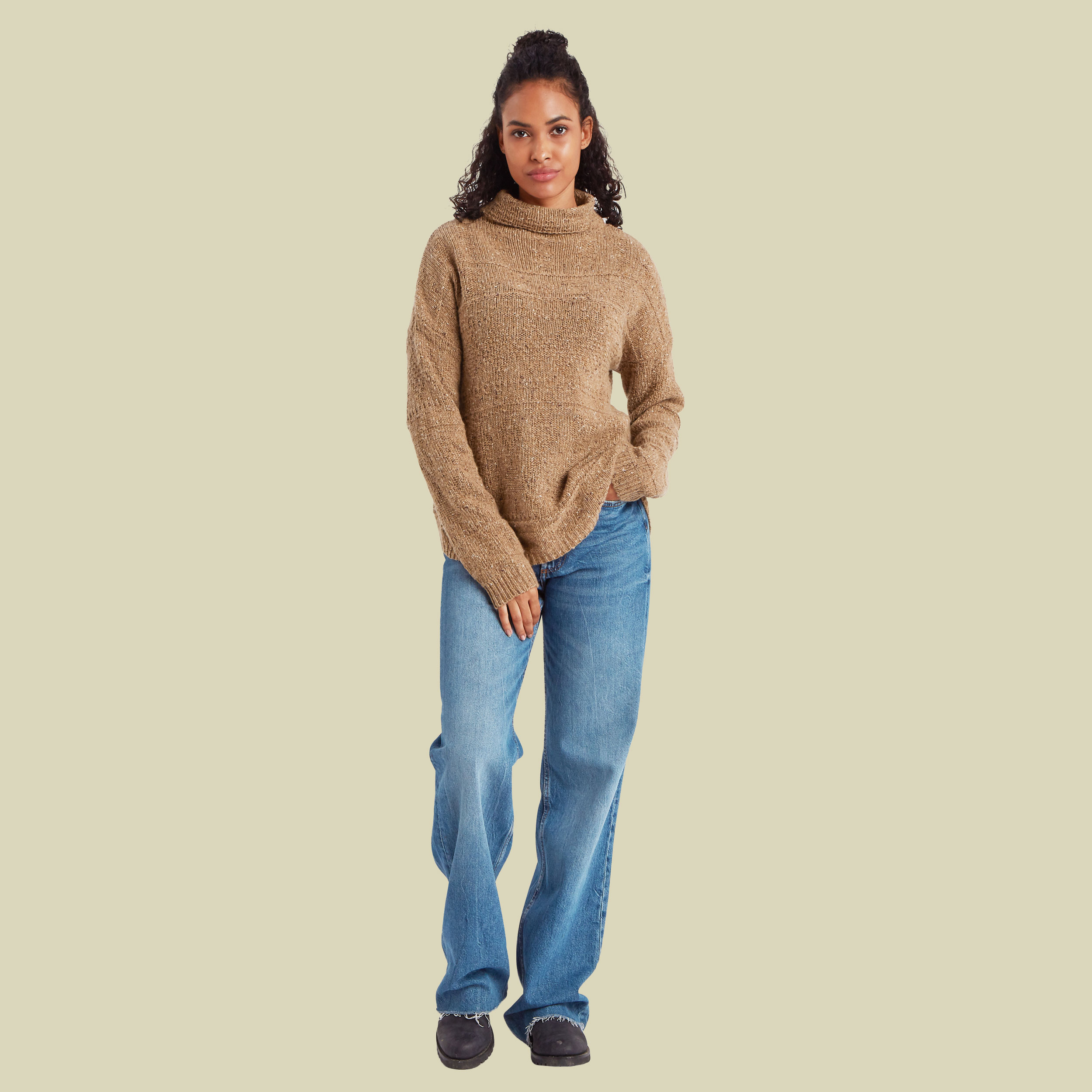 Yuden Pullover Sweater Women braun S - Farbe mocha