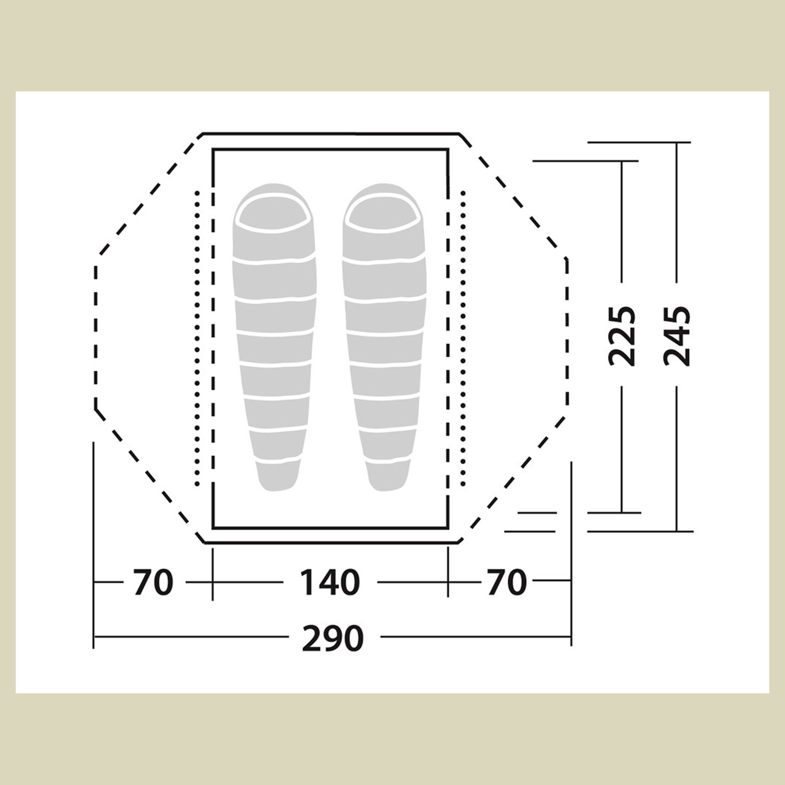 Lodge 2 Kuppelzelt 2 Personen