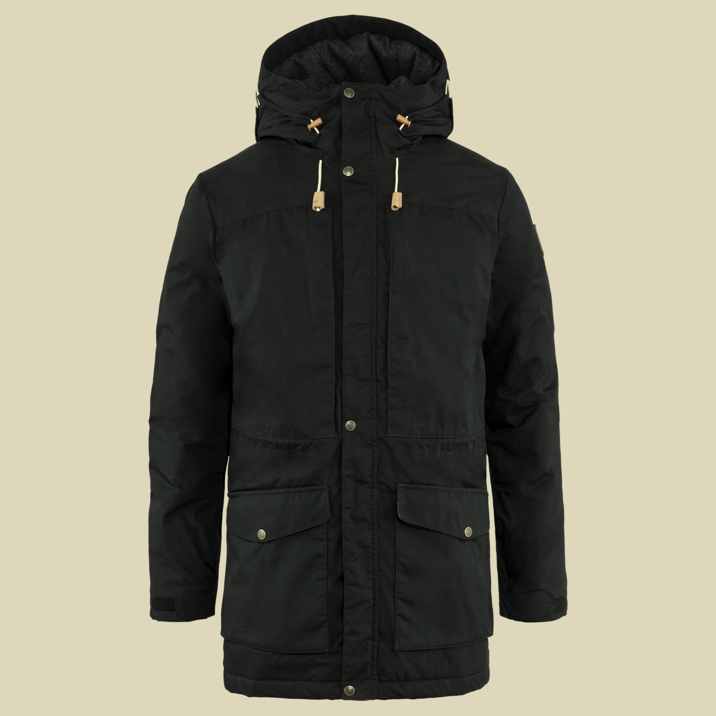 Singi Wool Padded Parka Men Größe XXL Farbe black