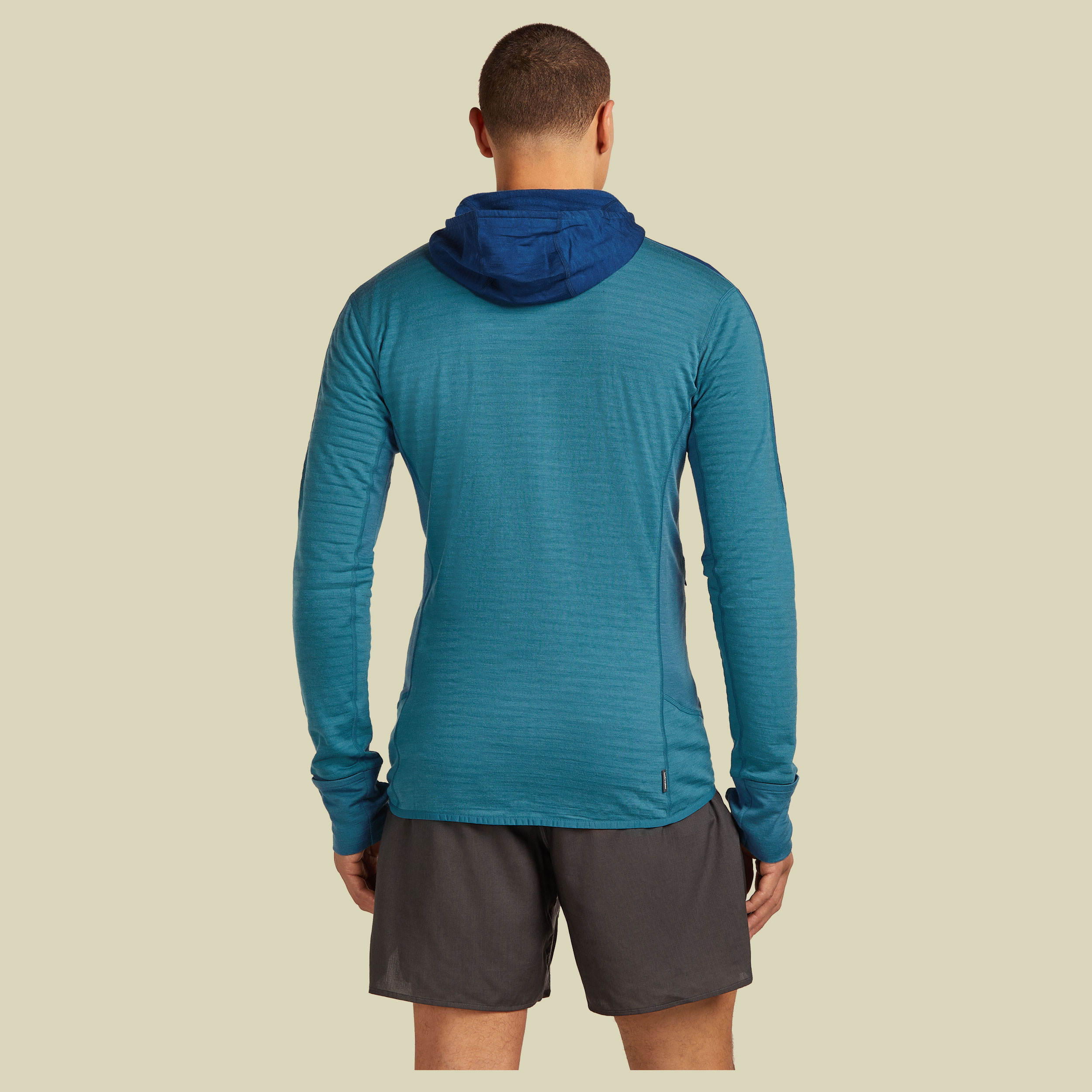 Merino Blend 300 RealFleece™ Descender LS Zip Hoodie Men XL blau - topaz/atlantis/CB