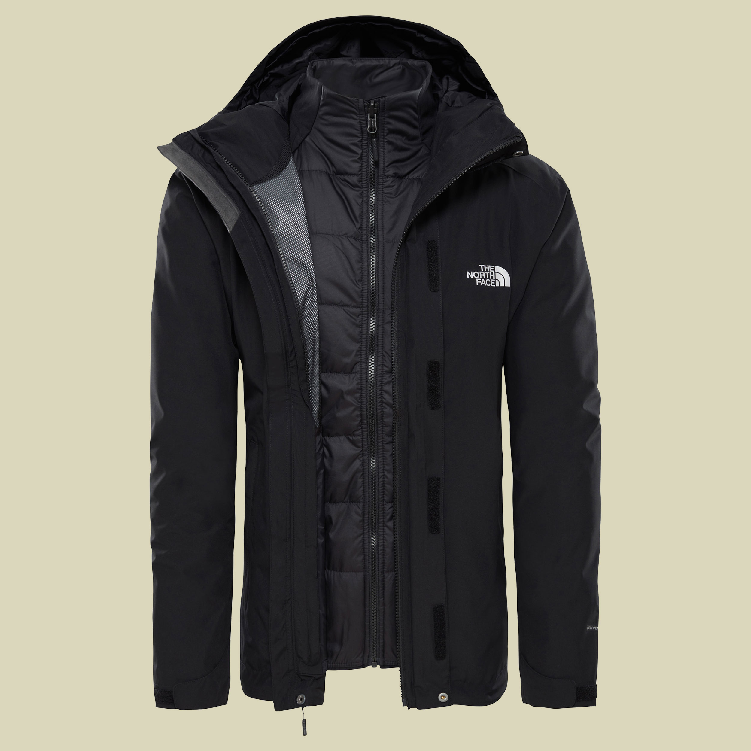 Merak Triclimate Men Größe L Farbe TNF black