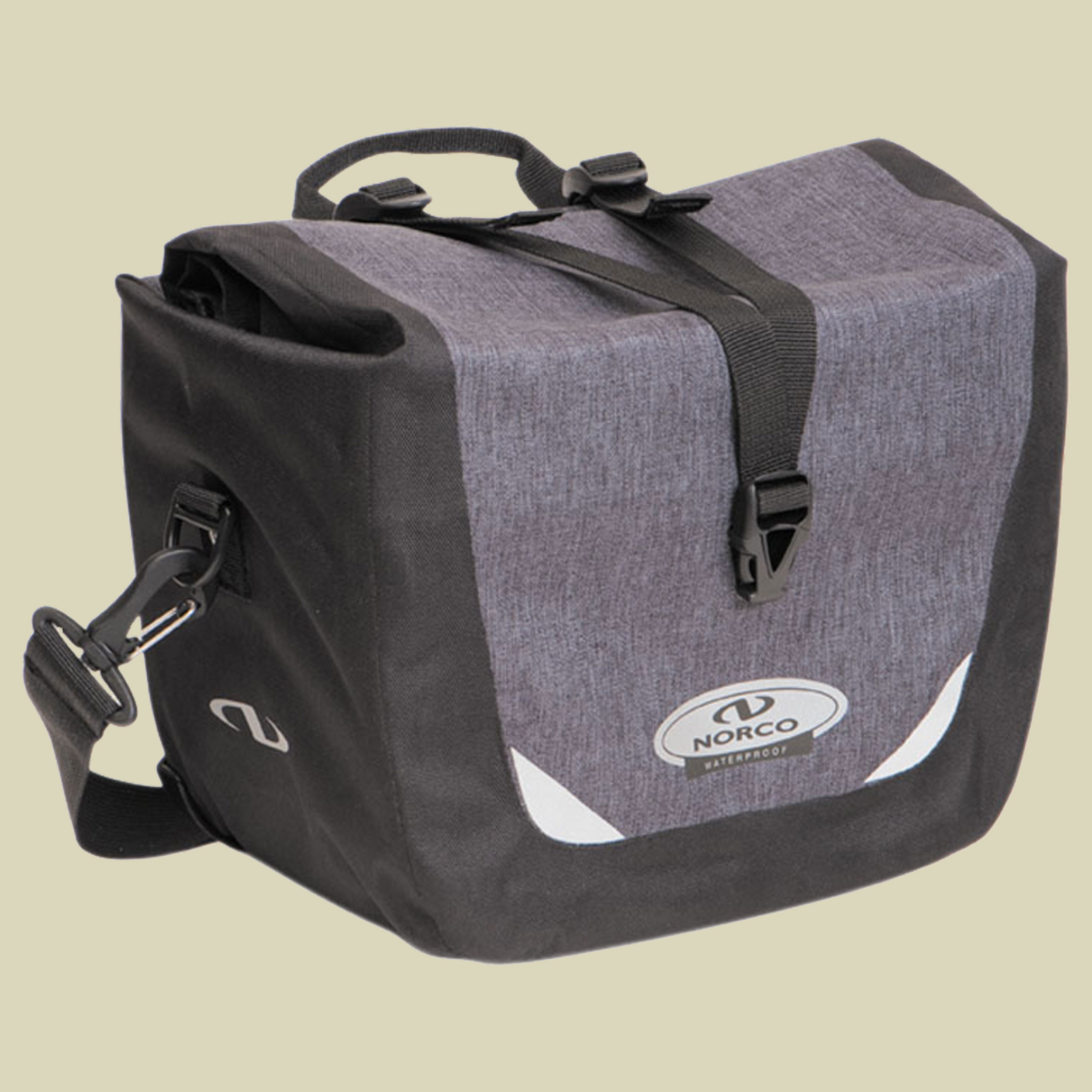 Dunbury Lenkertasche Volumen 9 L Farbe tweed grey/schwarz