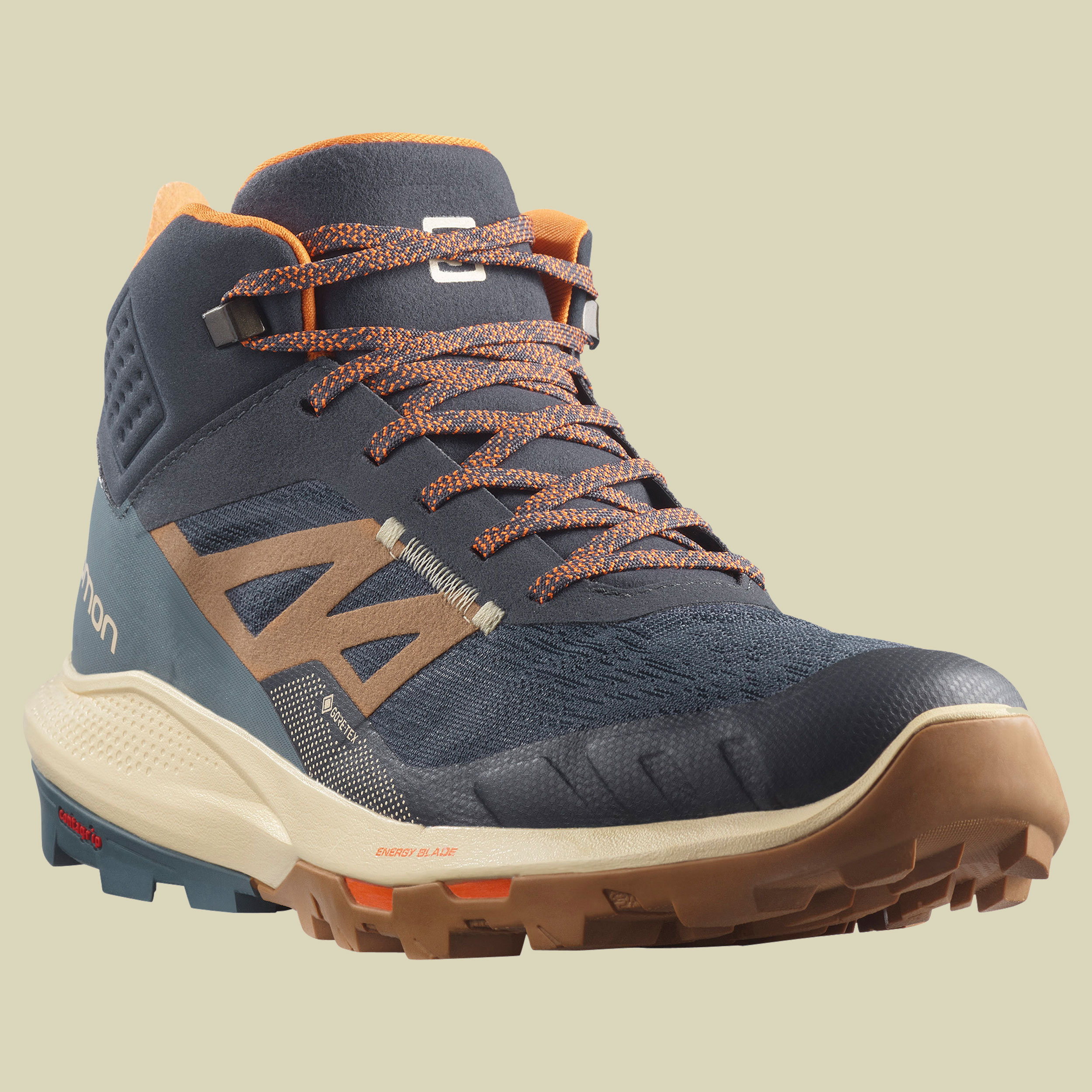 OUTpulse Mid GTX Men Größe UK 10,5 Farbe ebony/bleached sand/vibrant orange