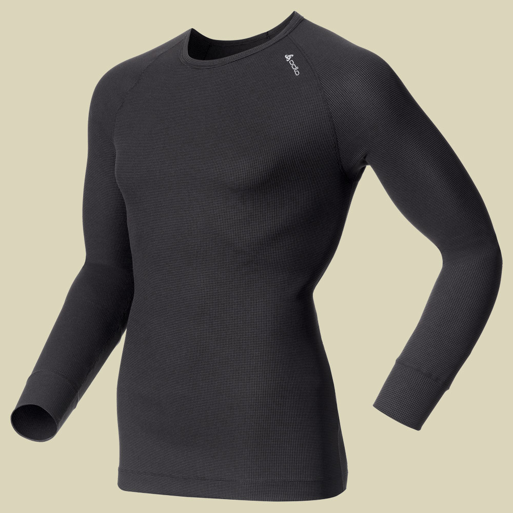 Shirt l/s crew neck CUBIC Men 140052 Größe S Farbe ebony grey - black