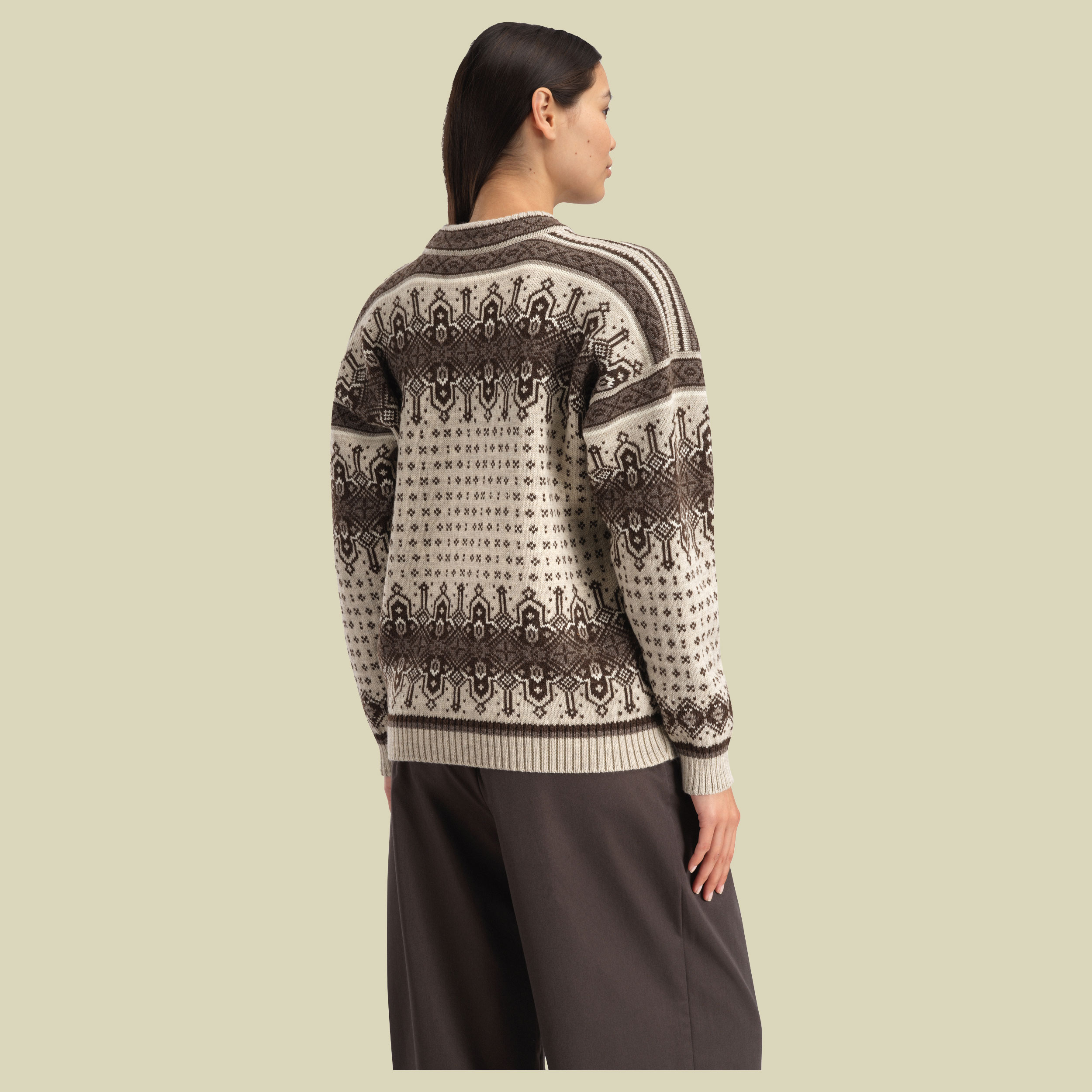 Albertville Fem. Sweater Women M braun - birch coffee