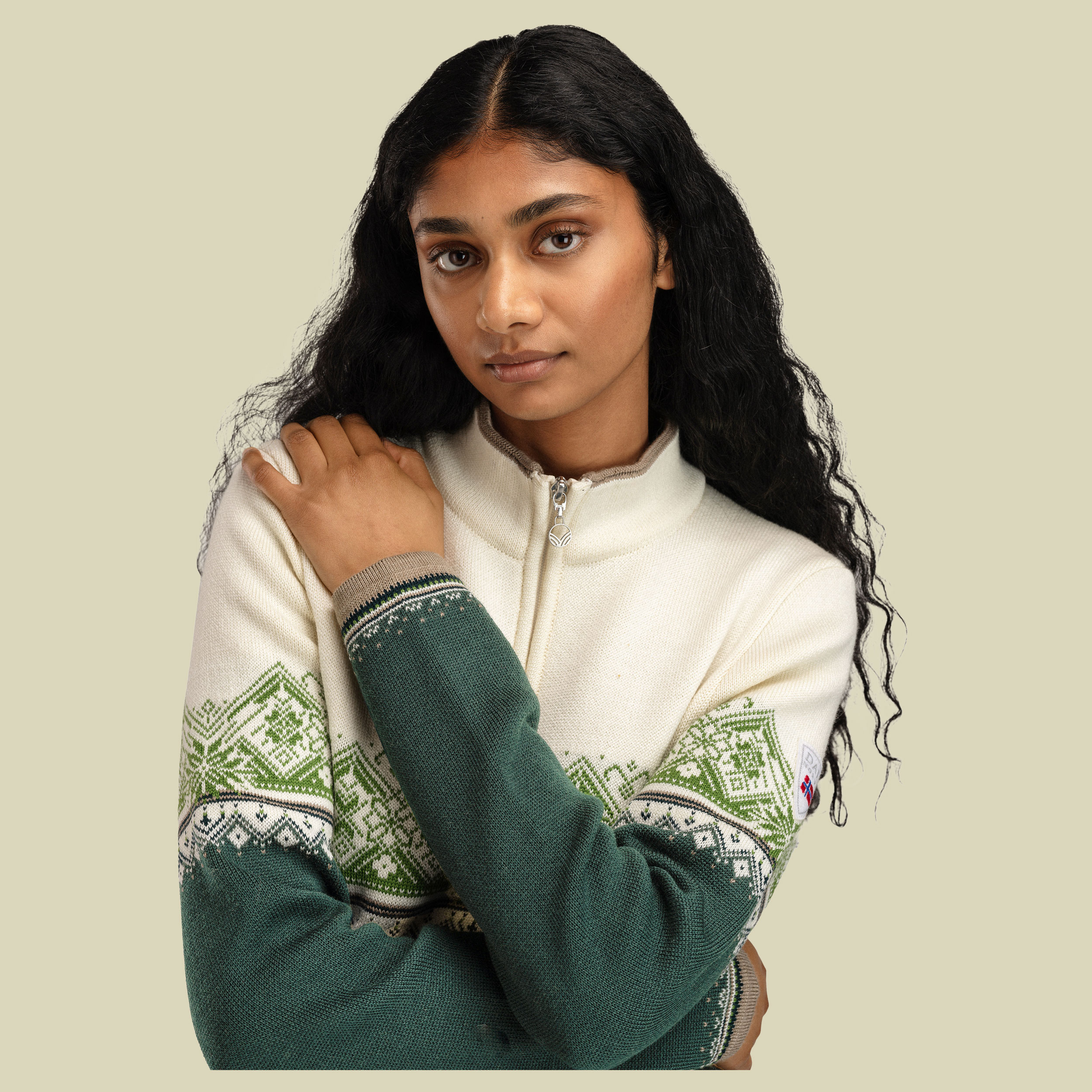 Moritz Sweater Women grün XL - pine green/off white/spring green