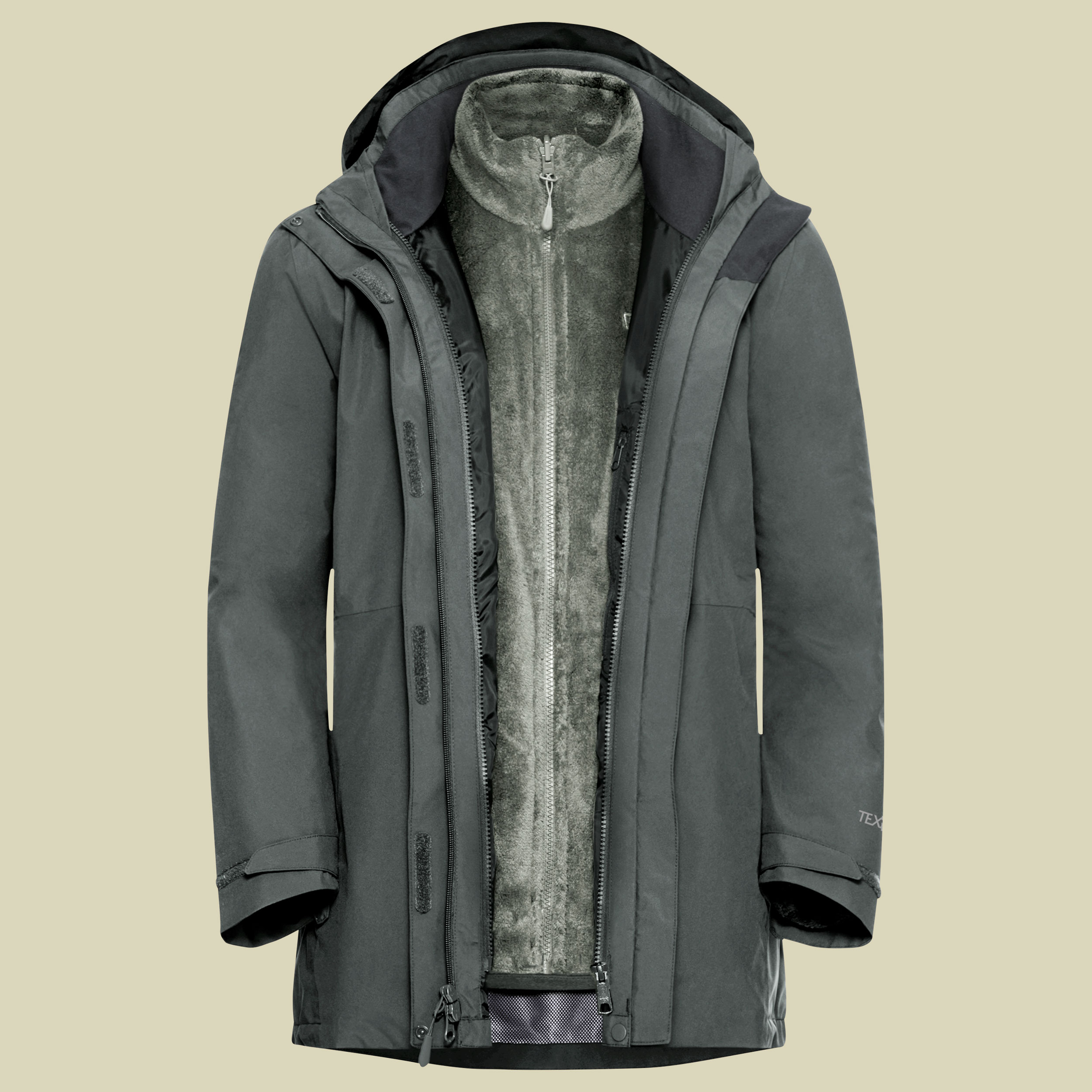 Rotwand 3IN1 Jacket Women XL grün - slate green