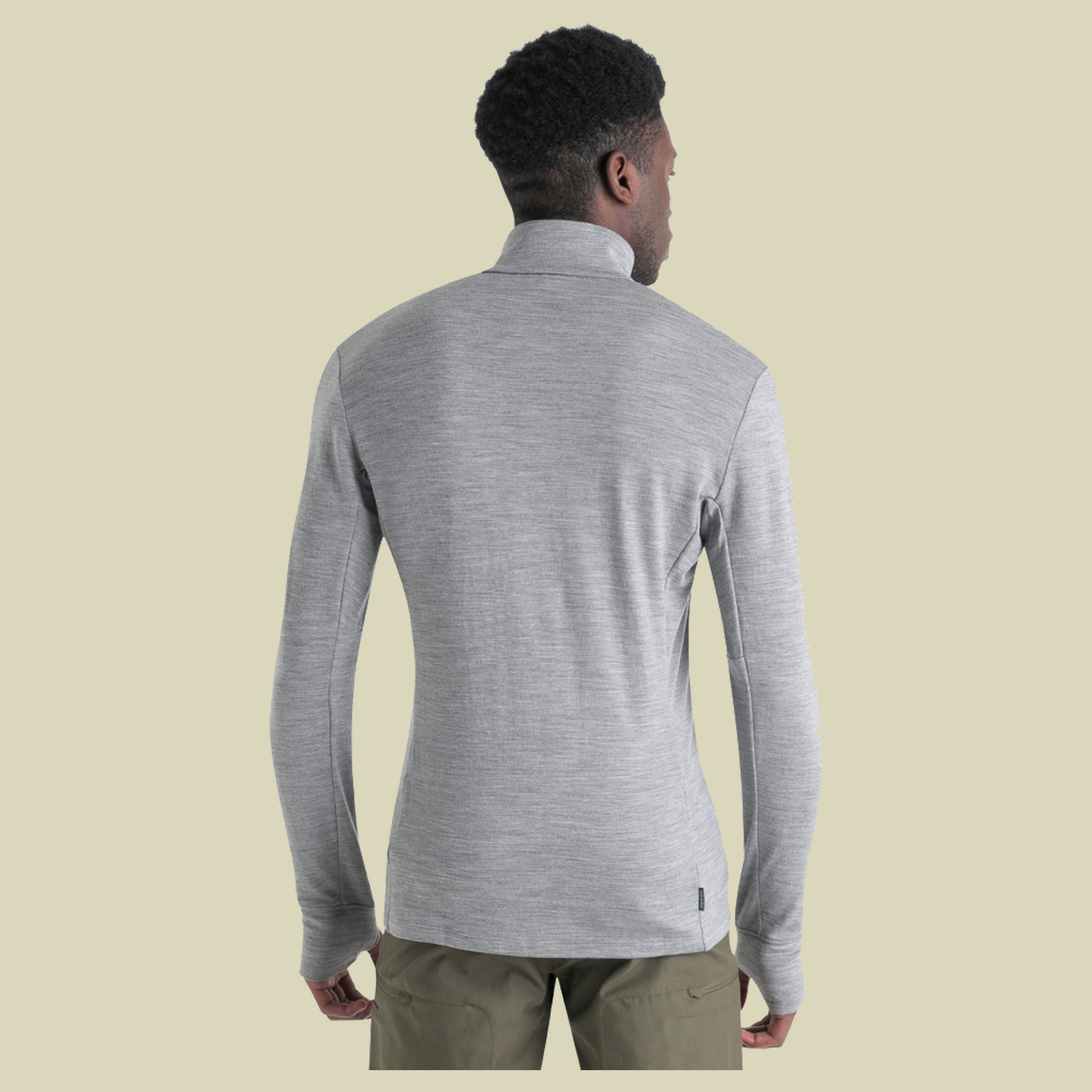 Merino 260 Quantum IV LS Zip Men M grau - metro HTHR