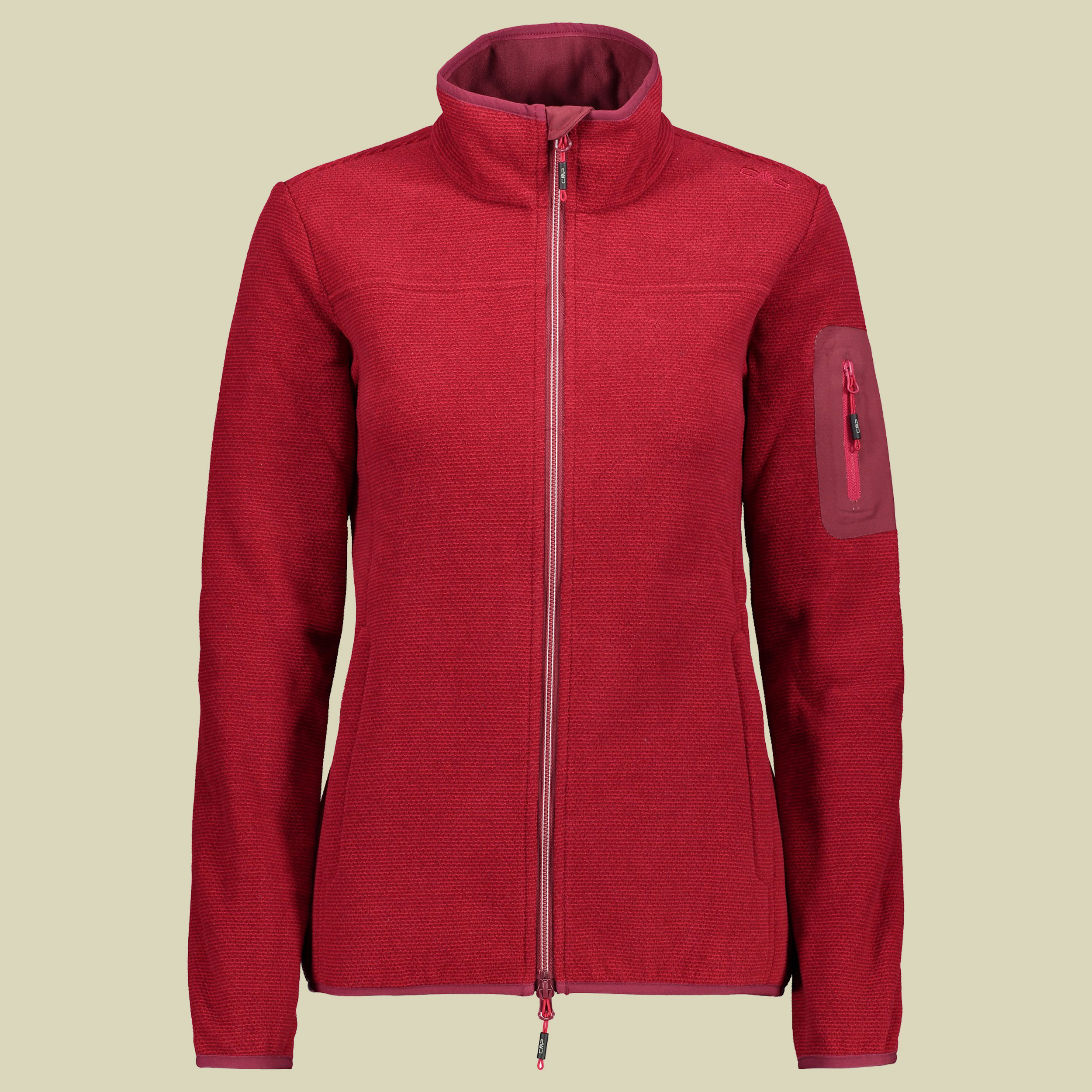 Woman Jacket Knitted Jacquard 38H2356 Größe 34 Farbe syrah-granita 57BG