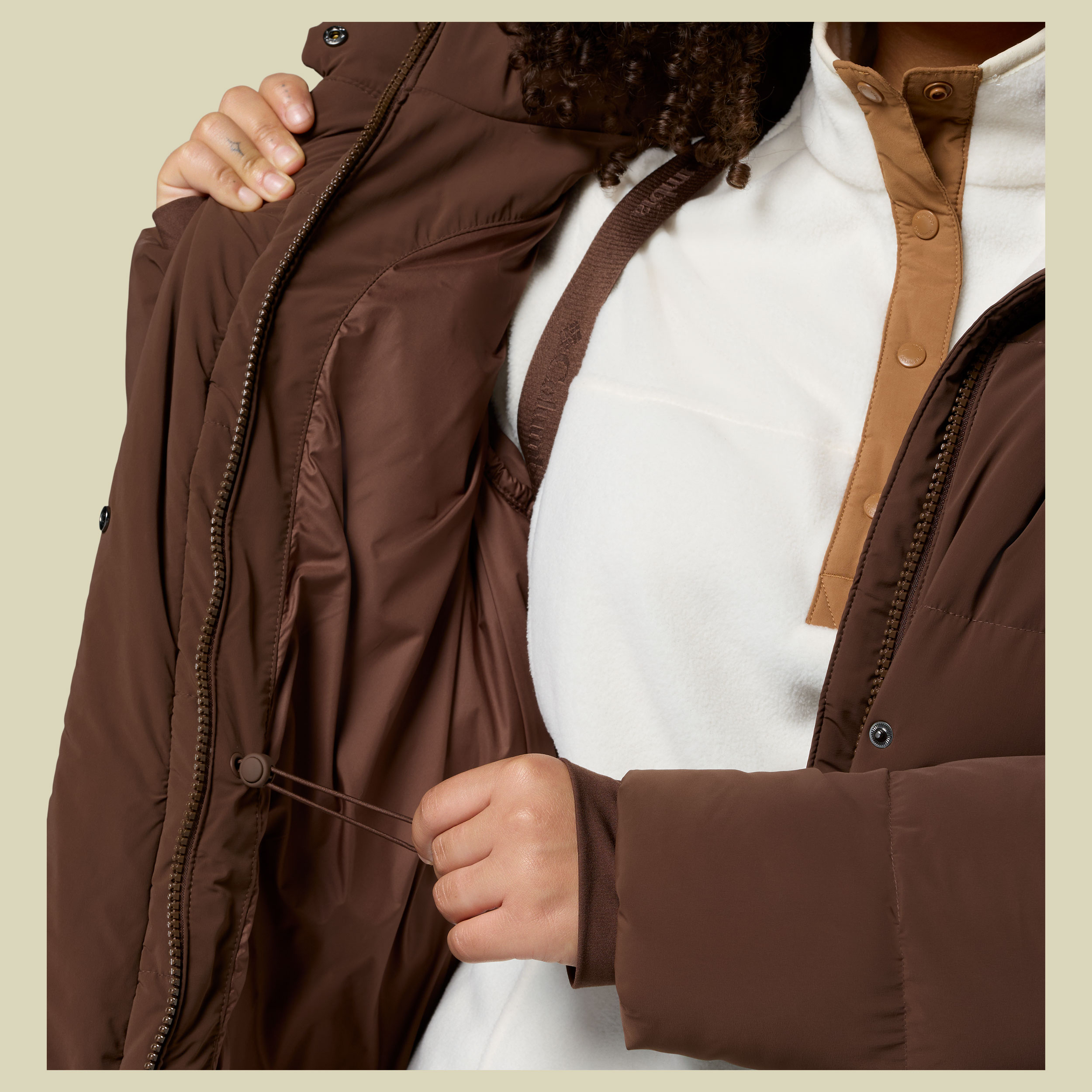 Amaze Puff Long Hooded Jacket Women