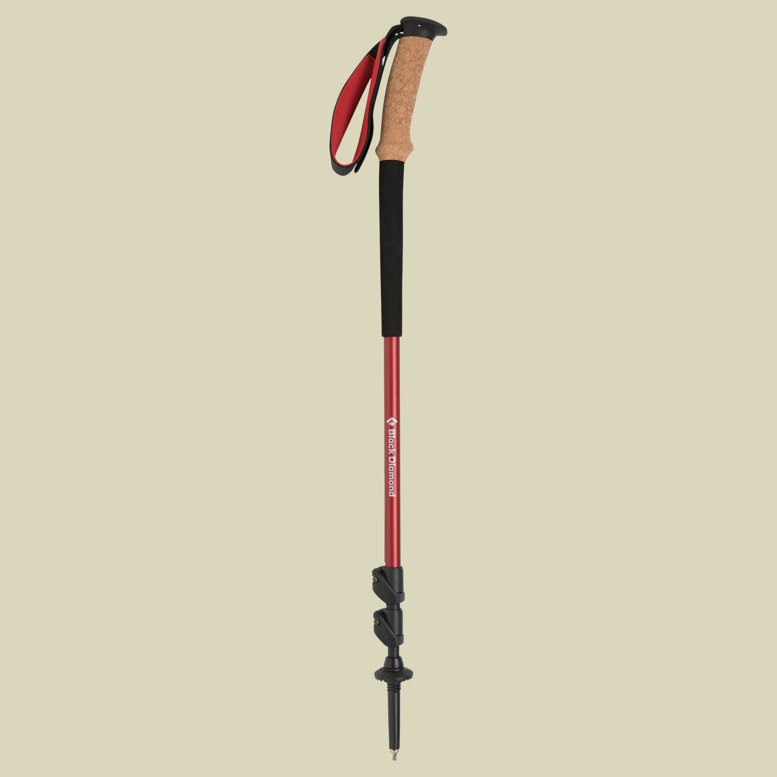 Trail Ergo Cork Länge 74-140 cm Farbe fire red