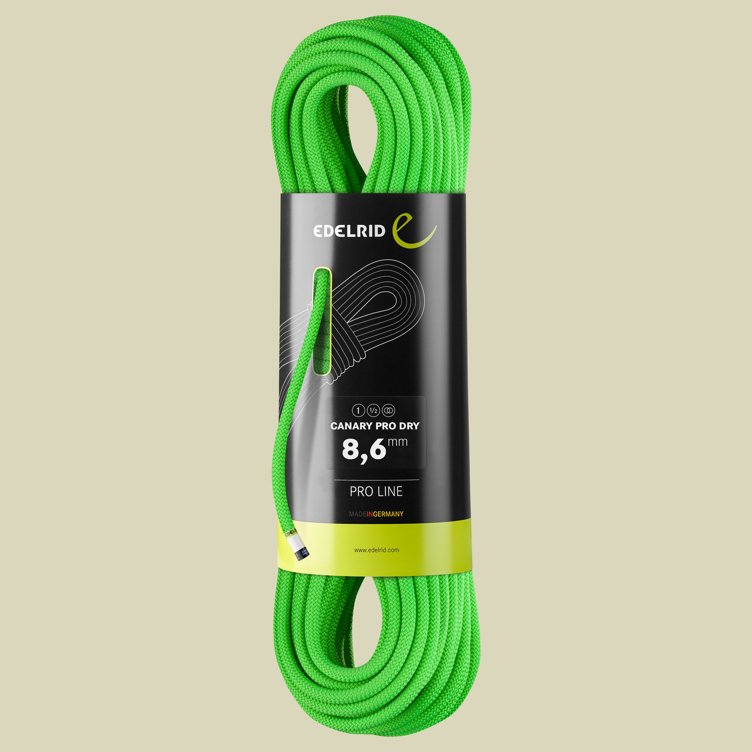 Canary Pro Dry 8.6 mm neon green 40 m
