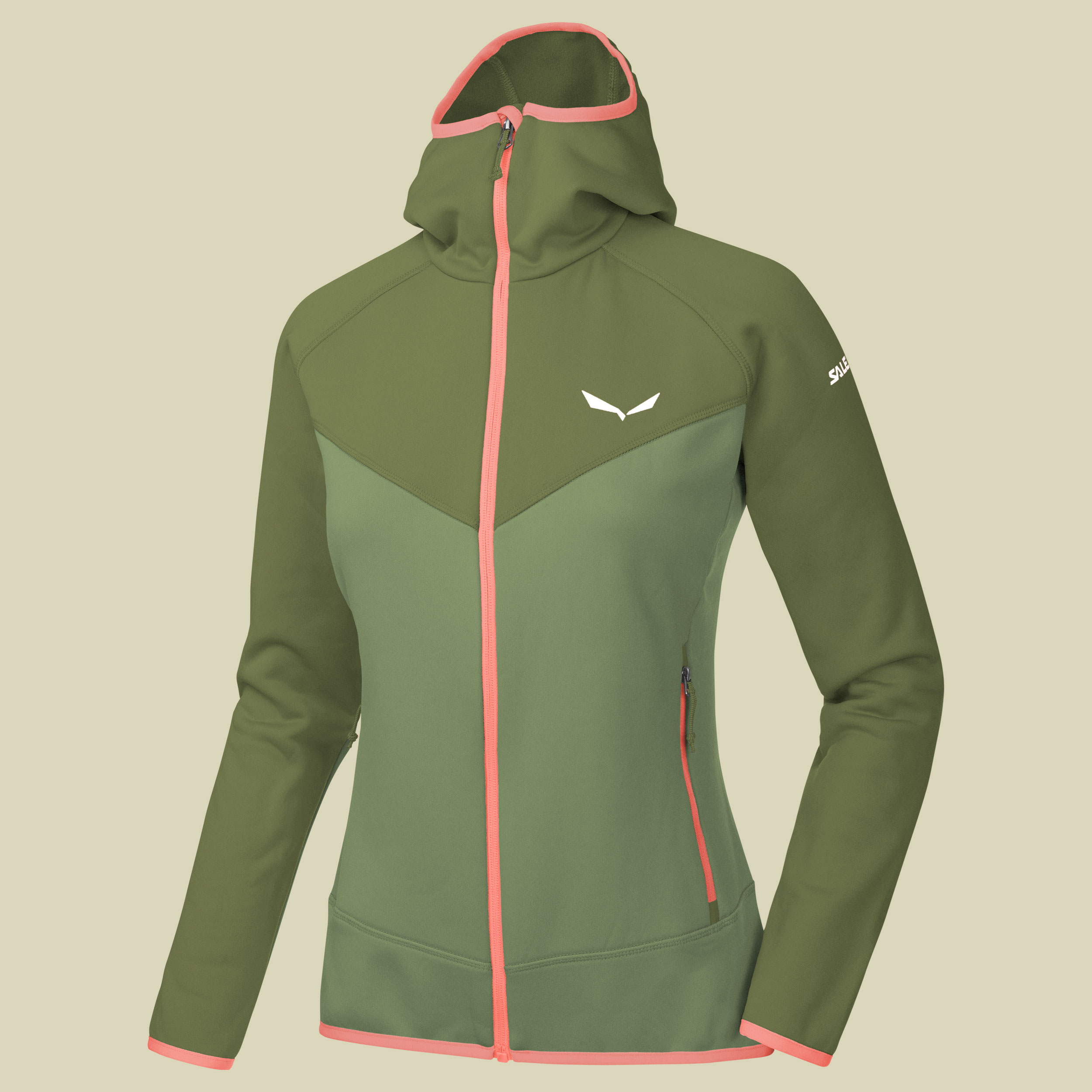 Puez 3 PL W Full-Zip Hoody Women Größe 36 Farbe oil green