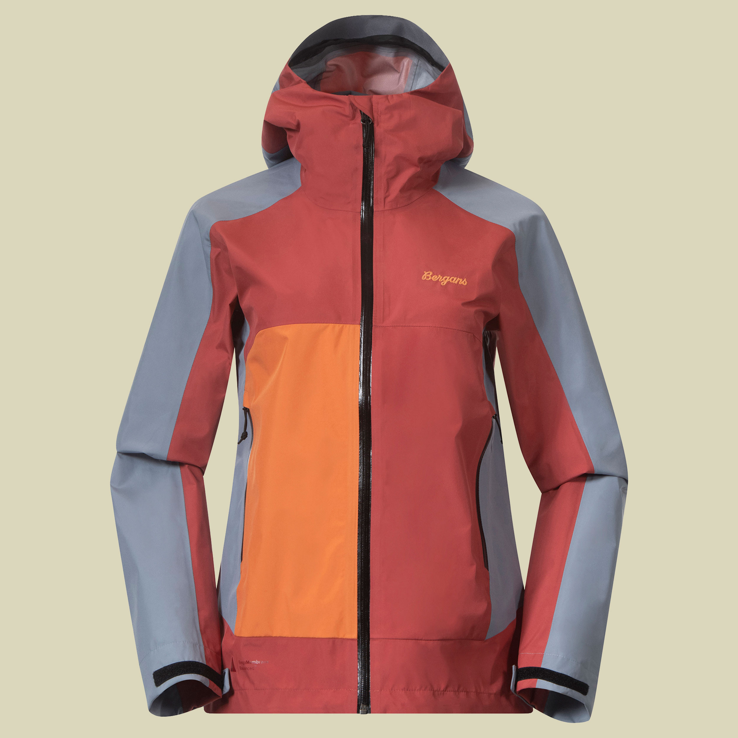 Vaagaa Light 3L Shell Jacket Women Größe XL Farbe rusty dust/husky blue/faded orange