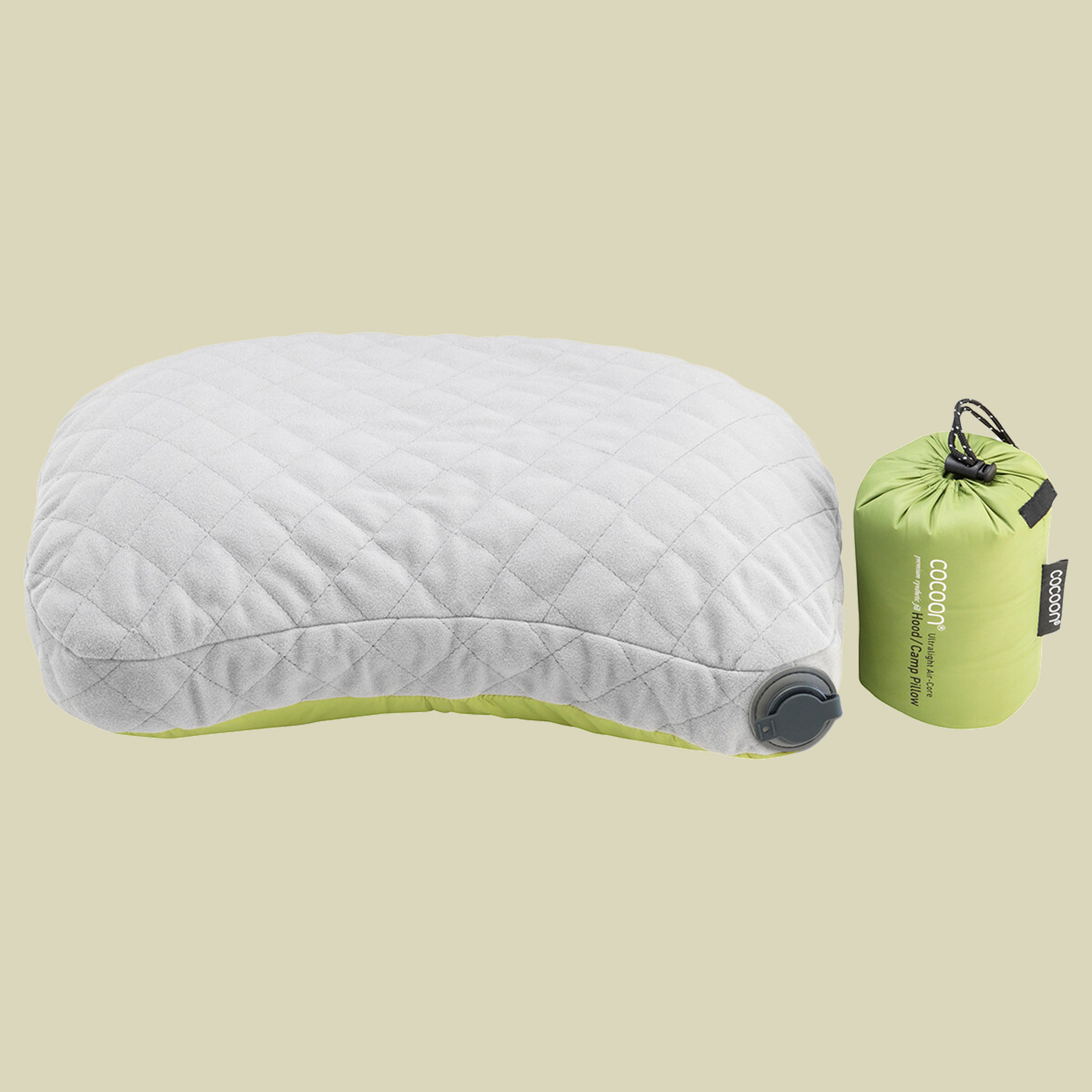 Air-Core Pillow ultra light wasabi/grey 43 x 34 x 11 cm