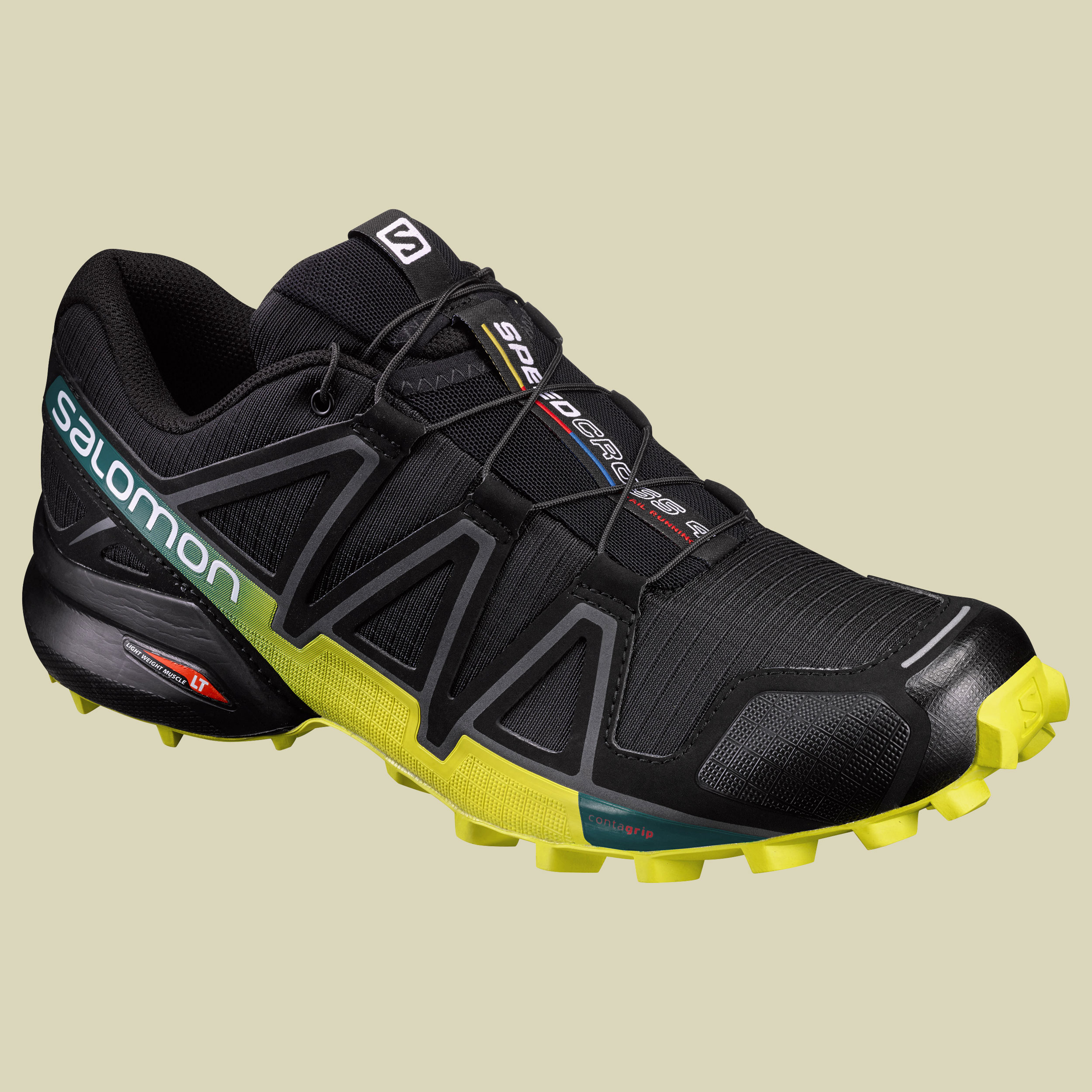 Speedcross 4 Men Größe UK 7 Farbe black/sulphur spring