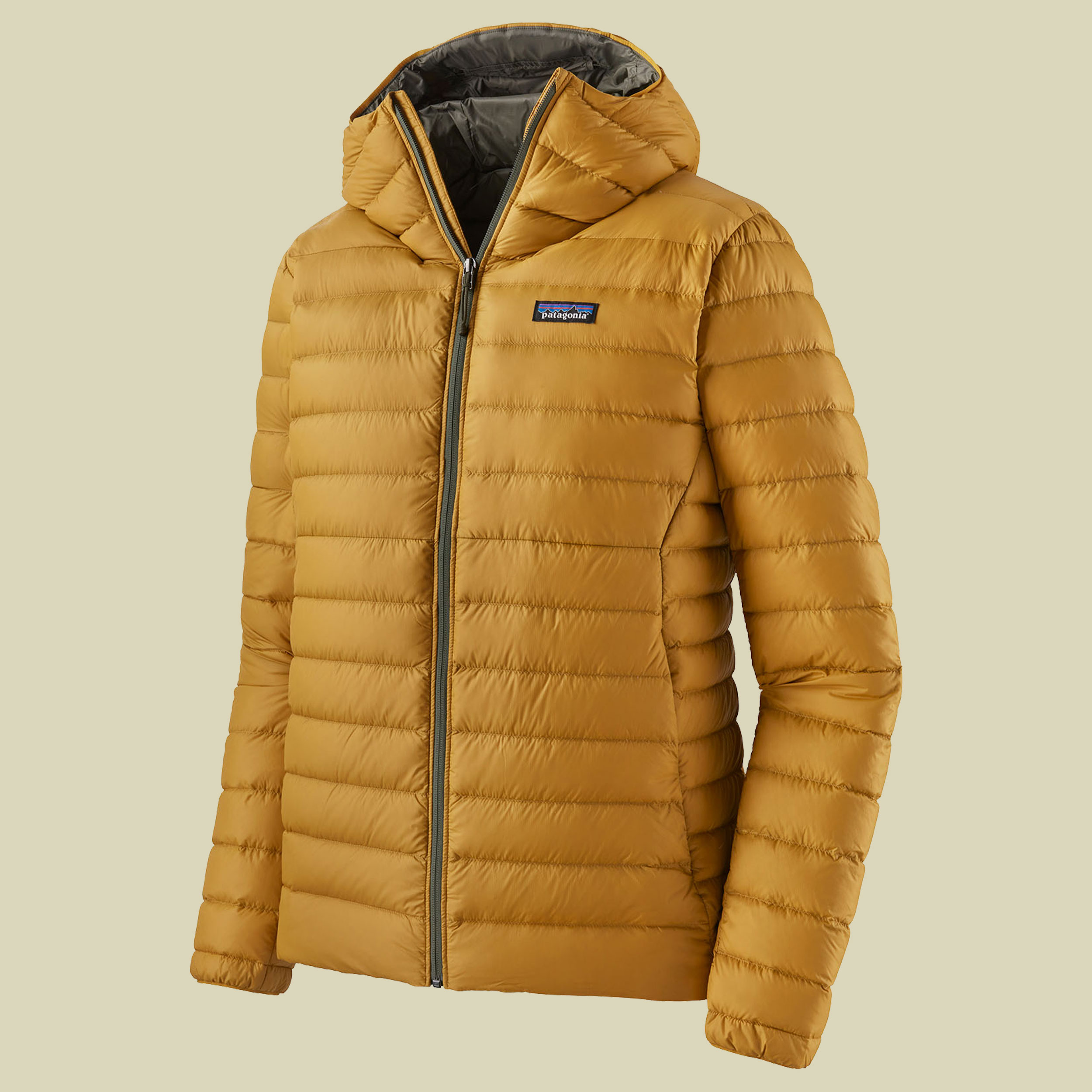 Down Sweater Hoody Men Größe S Farbe cabin gold