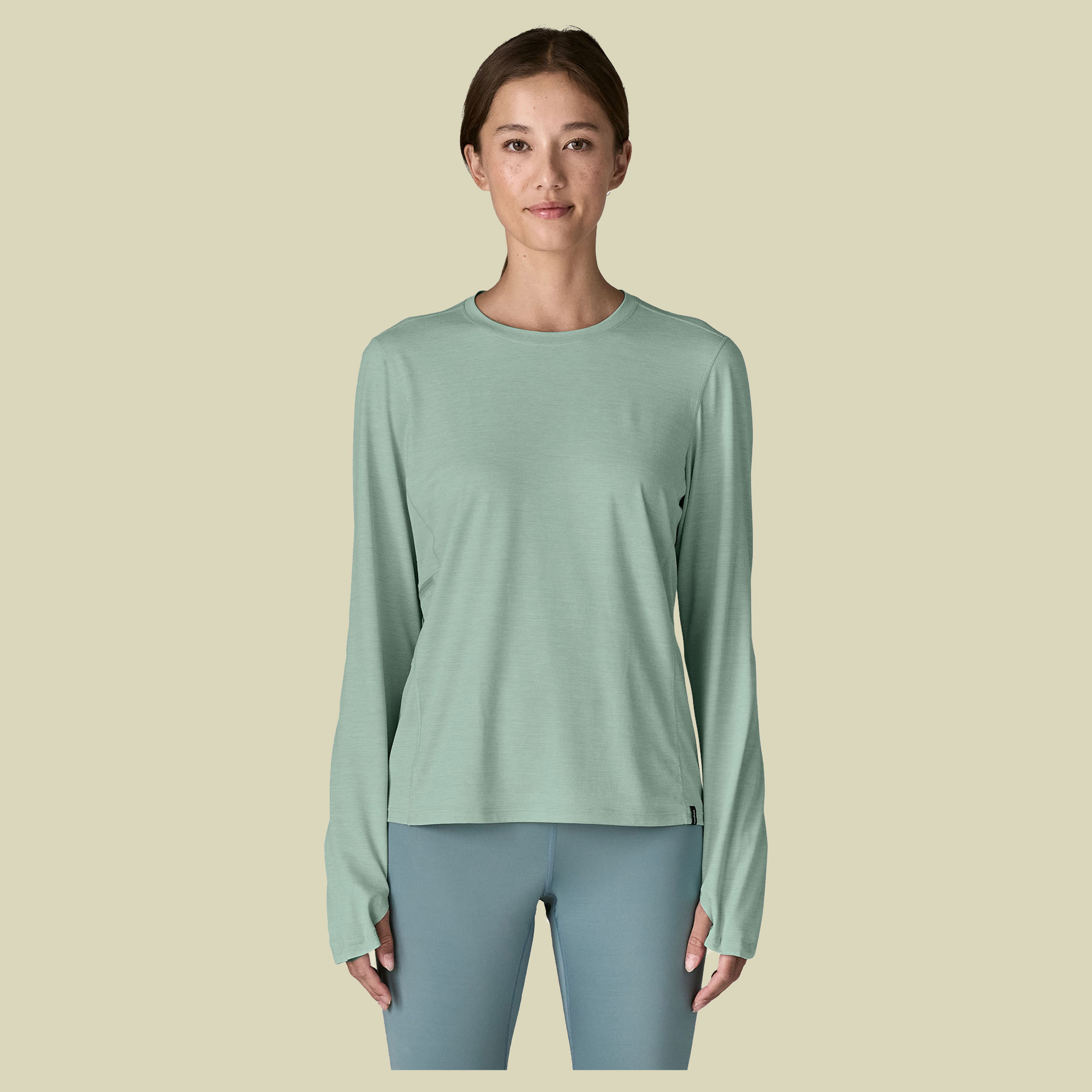 L/S Cap Cool Sun Shirt Women XL grün - noveau green-blue sage x-dye