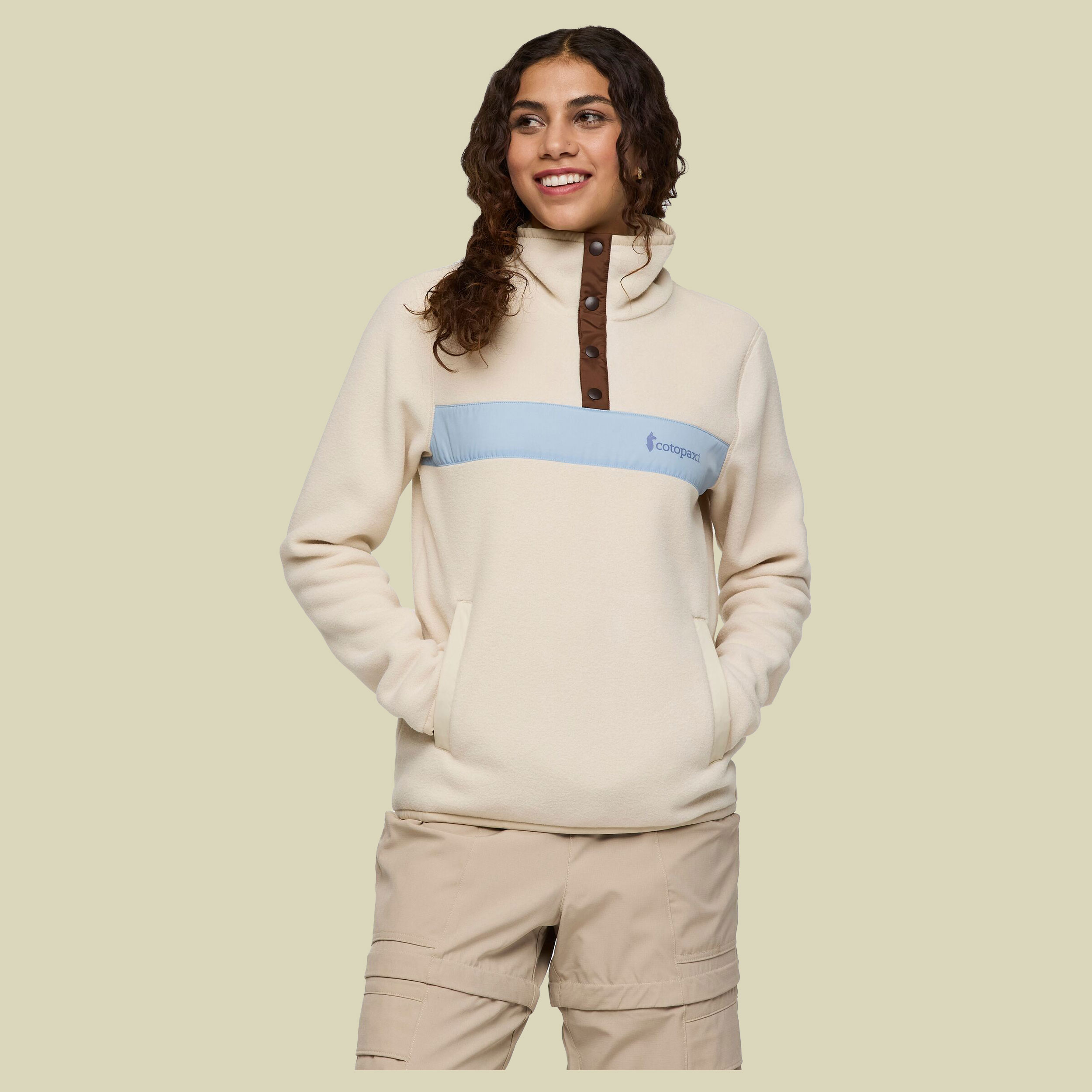 Teca Fleece Pullover Women S weiß - like a cloud