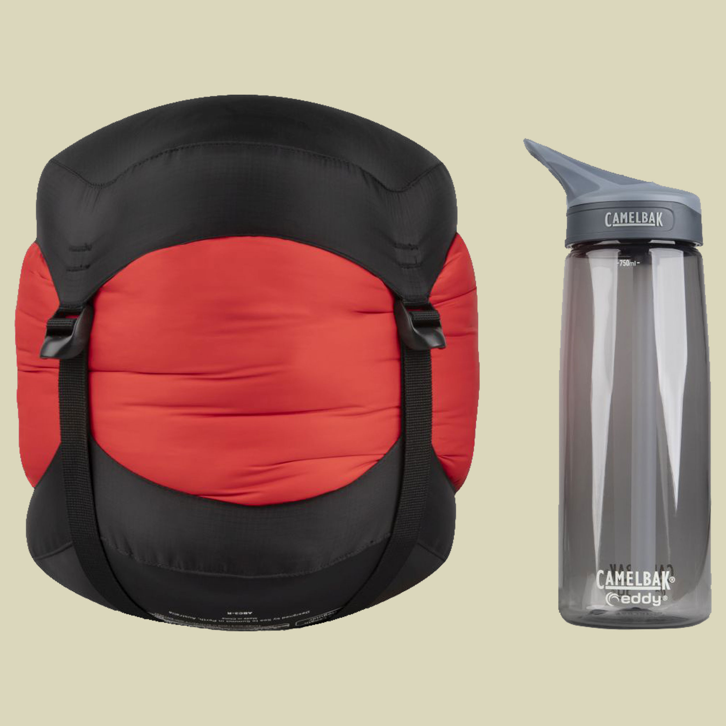 Basecamp BcIII bis Körpergröße 183 cm Farbe dark red/red, Reißverschluss links