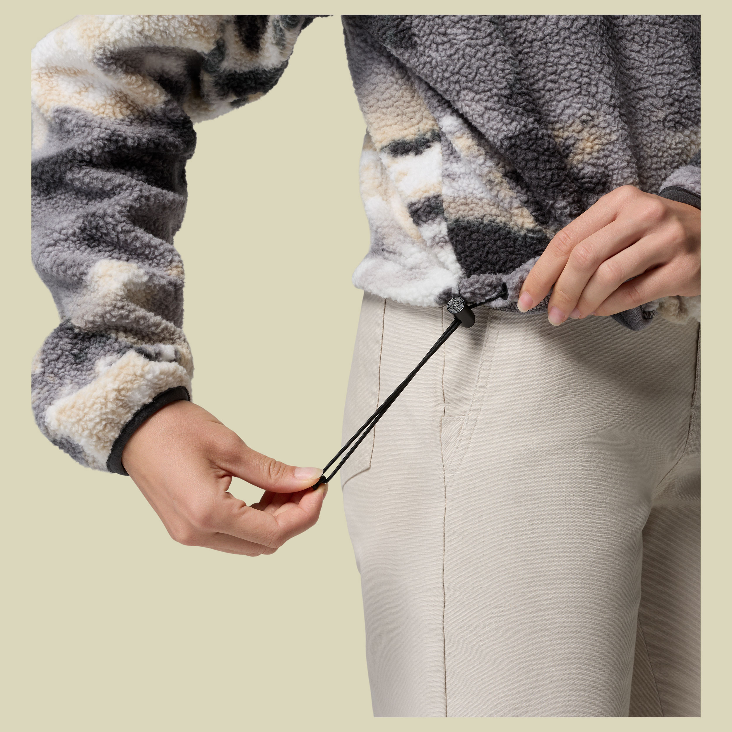 Helvetia II Printed Cropped Half Snap Women XS mehrfarbig grau - shark,dreaming