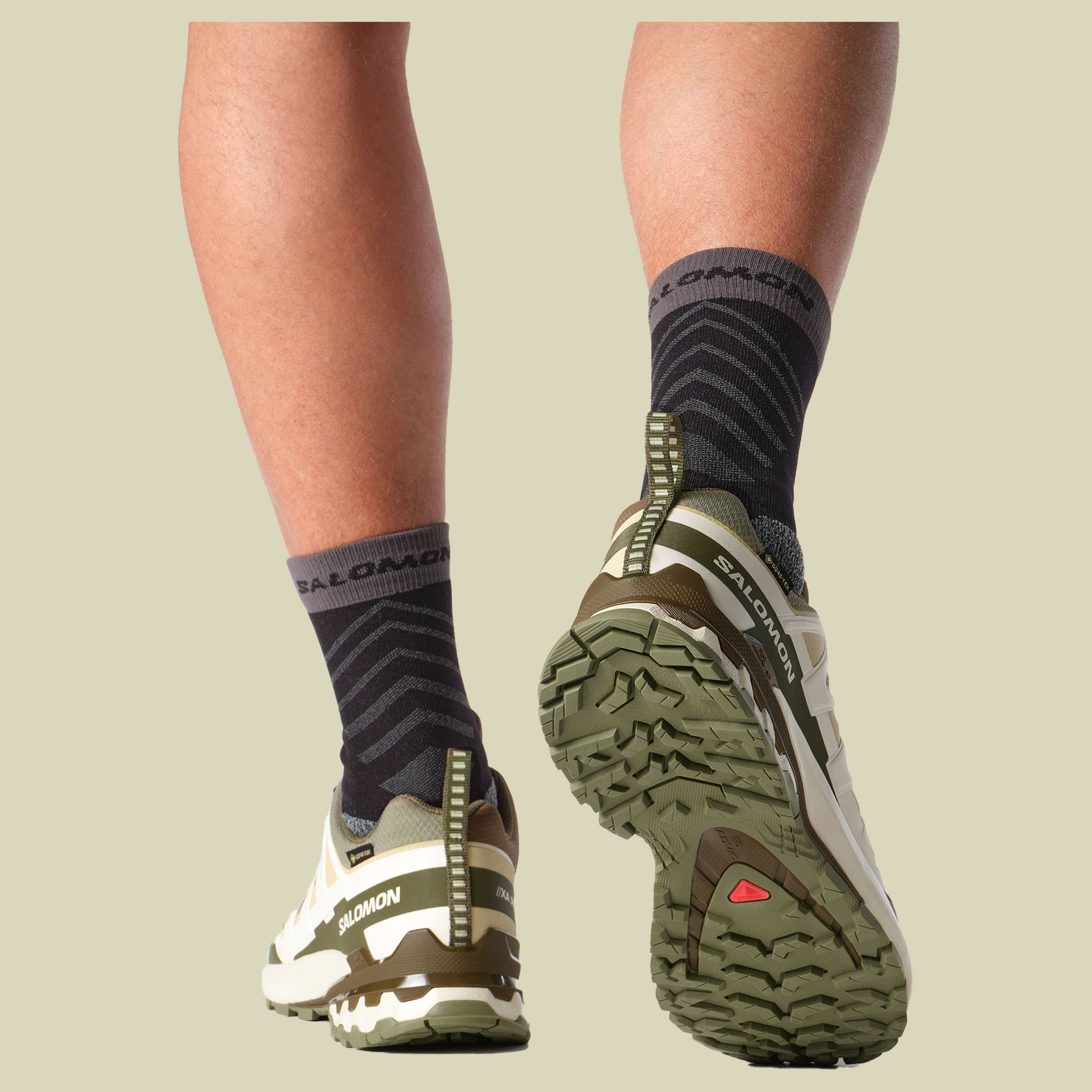 XA PRO 3D V9 GTX Men grün UK 9 - deep lichen green/safari/dark earth