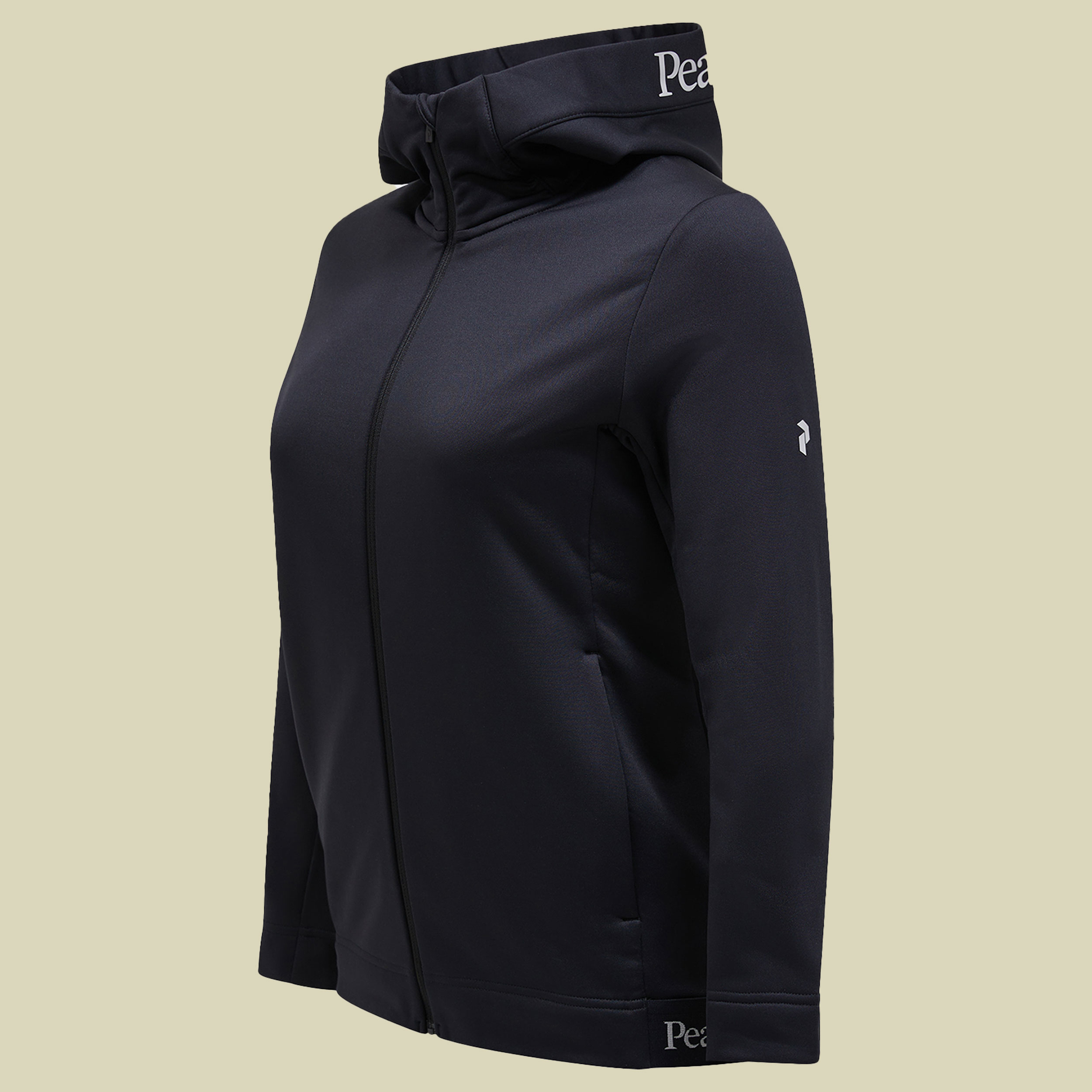 Rider Tech Zip Hood Women L schwarz - black